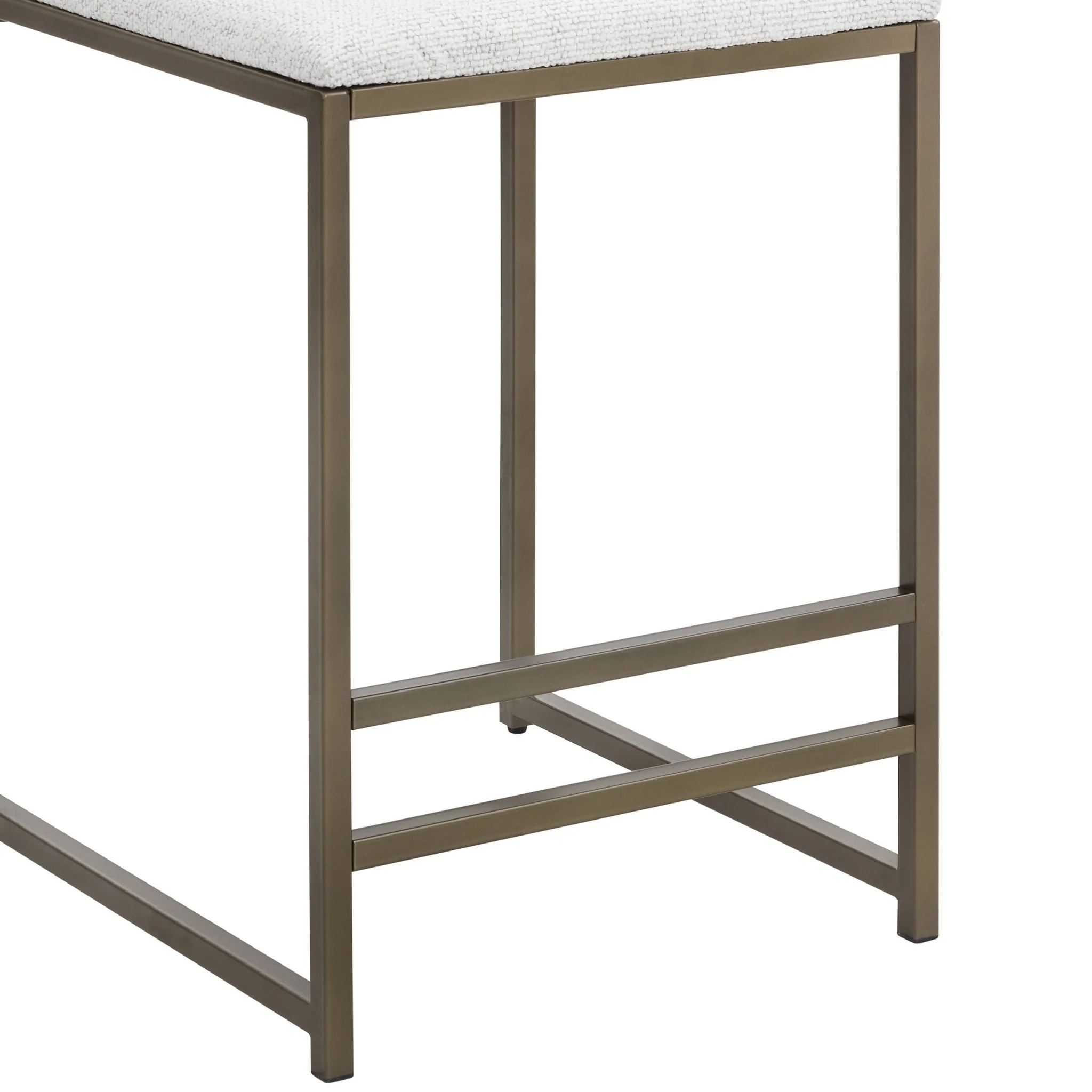 Rae Set of 2 Barstools - Ivory Boucle - Image 7