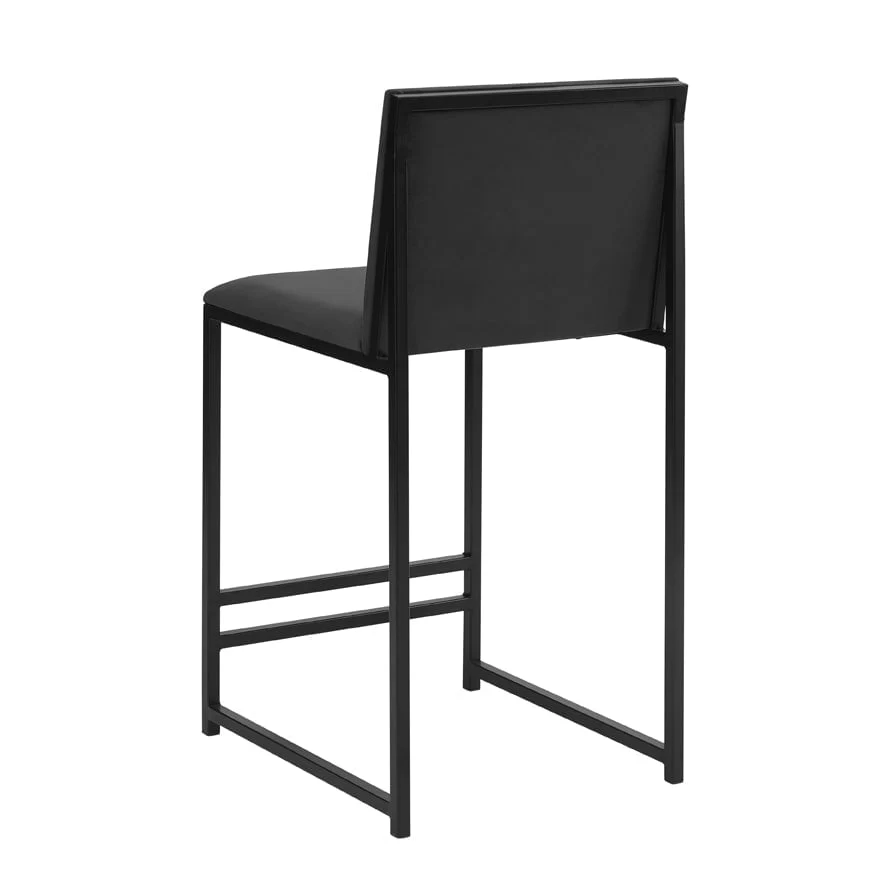 Rae Set Of 2 Barstools - Velvet - Charcoal - Image 7