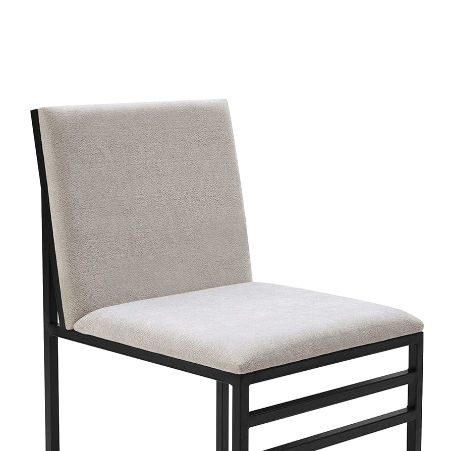 Rae Set Of 2 Dining Chairs - Chenille - Light Natural - Image 3