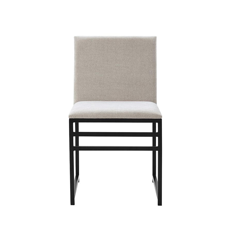 Rae Set Of 2 Dining Chairs - Chenille - Light Natural - Image 4