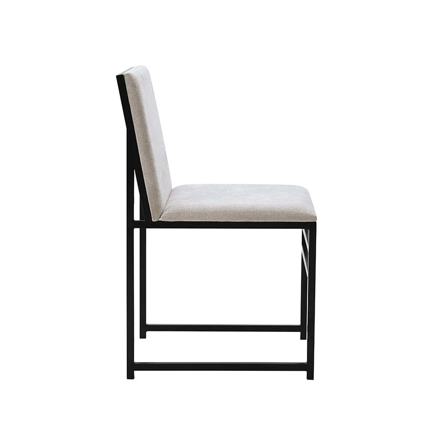 Rae Set Of 2 Dining Chairs - Chenille - Light Natural - Image 5