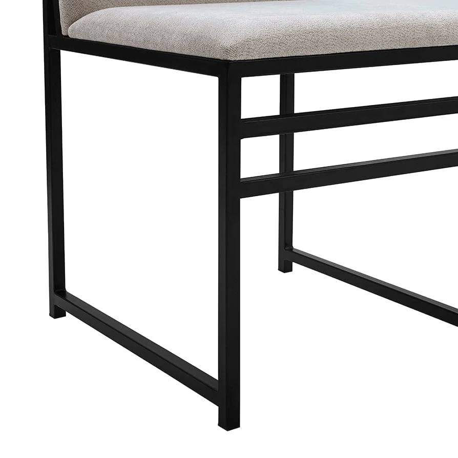 Rae Set Of 2 Dining Chairs - Chenille - Light Natural - Image 7
