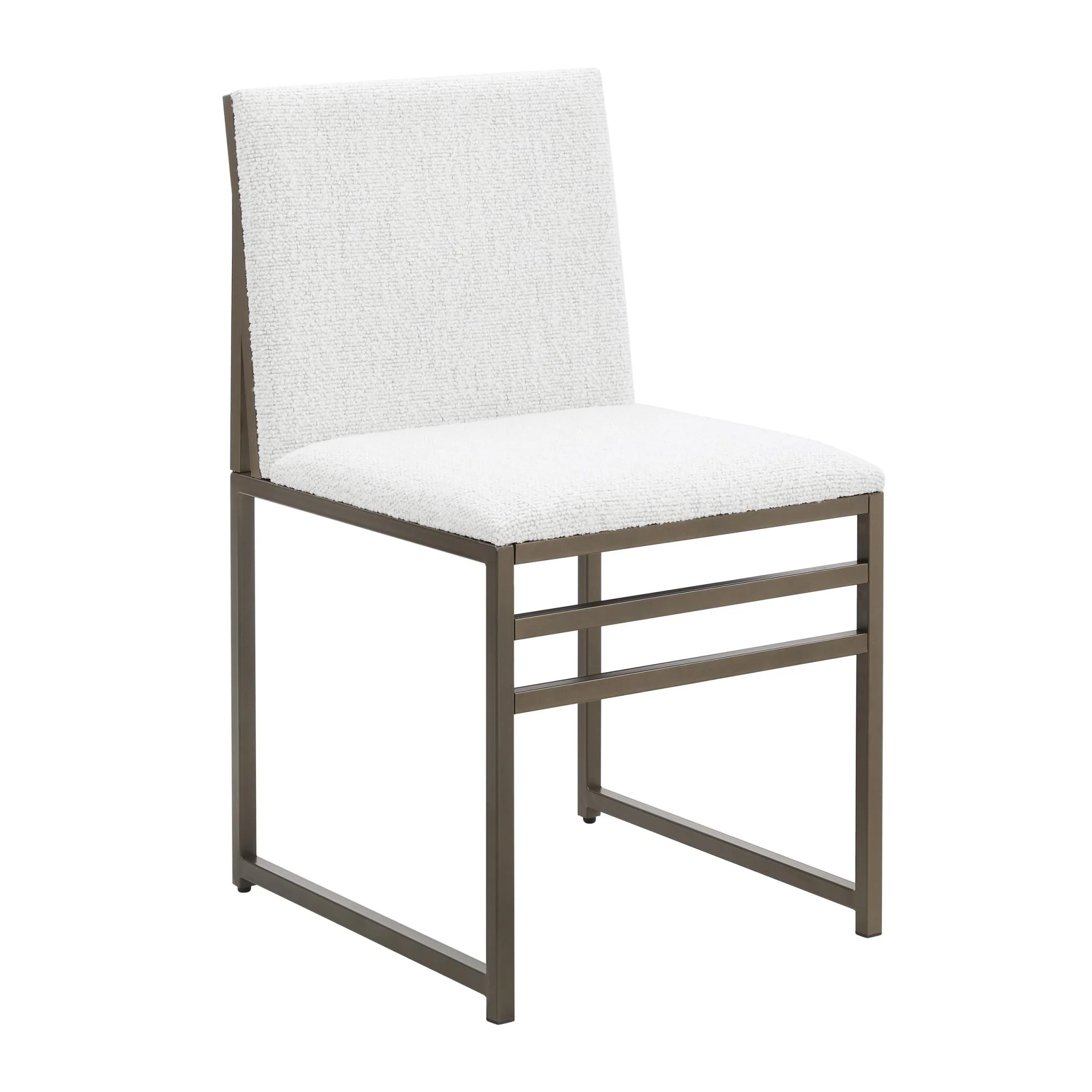 Rae Set of 2 Dining Chairs - Ivory Boucle - Image 3