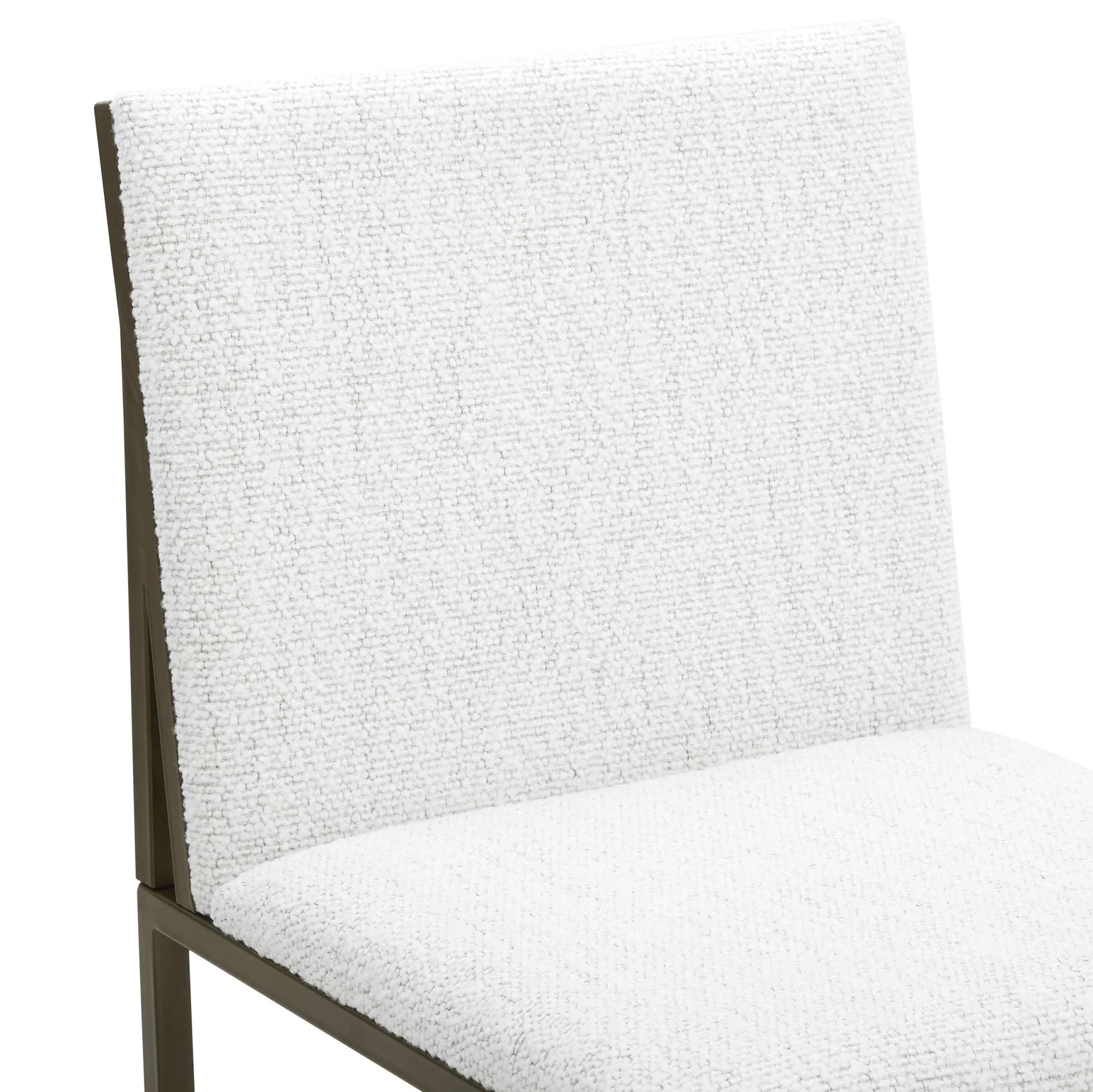 Rae Set of 2 Dining Chairs - Ivory Boucle - Image 6