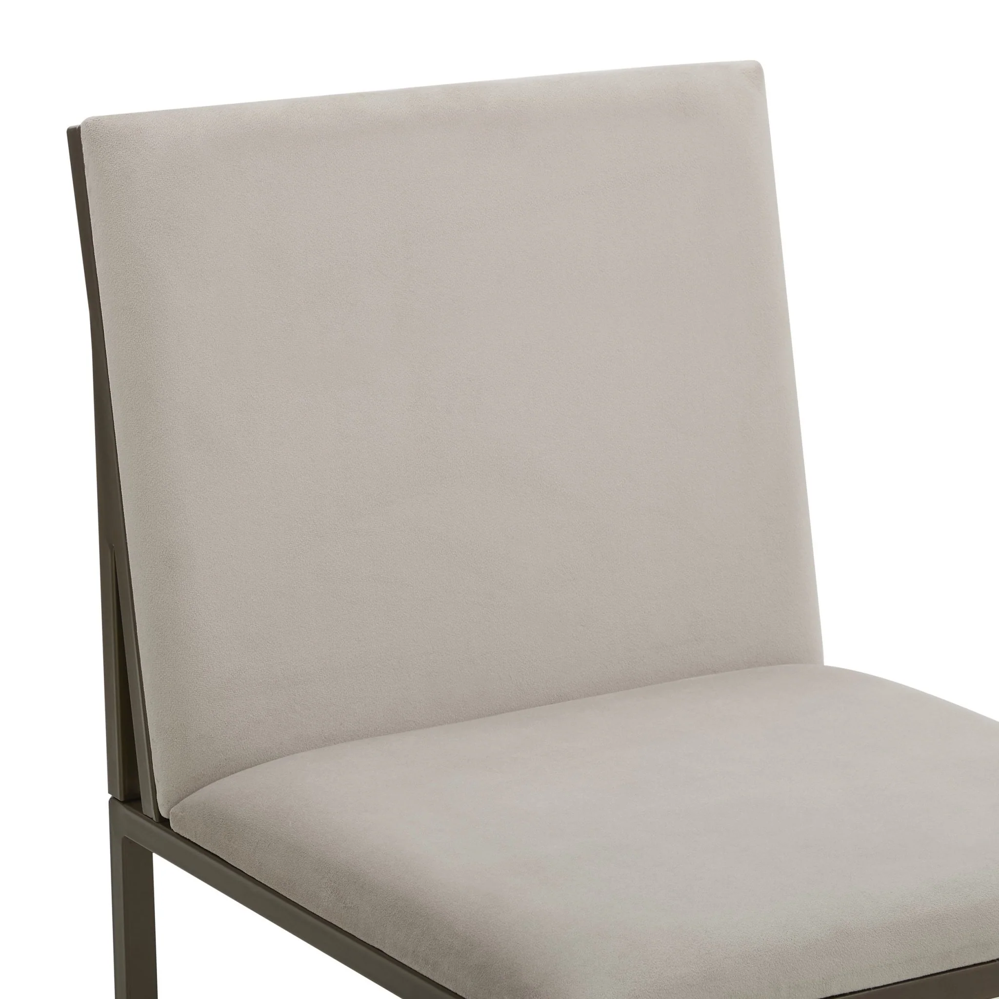 Rae Set of 2 Dining Chairs - Velvet - Beige - Image 4