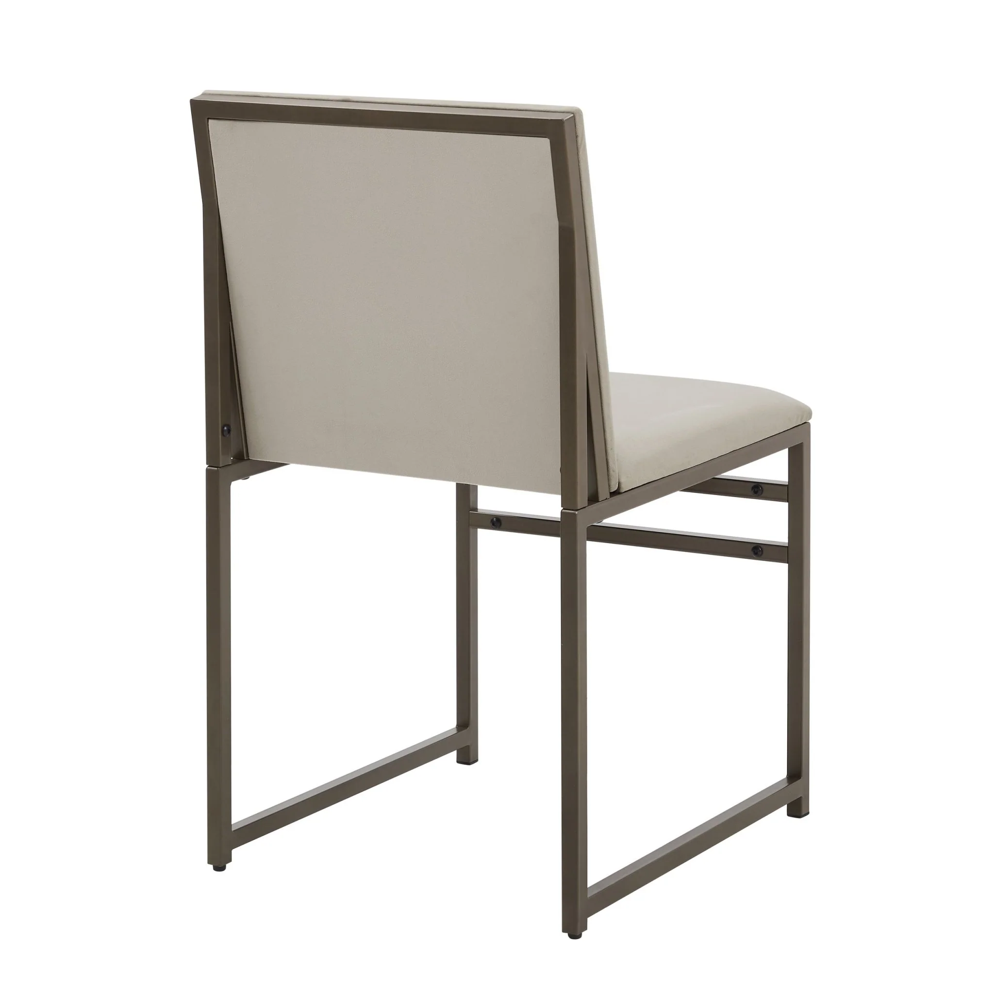 Rae Set of 2 Dining Chairs - Velvet - Beige - Image 6