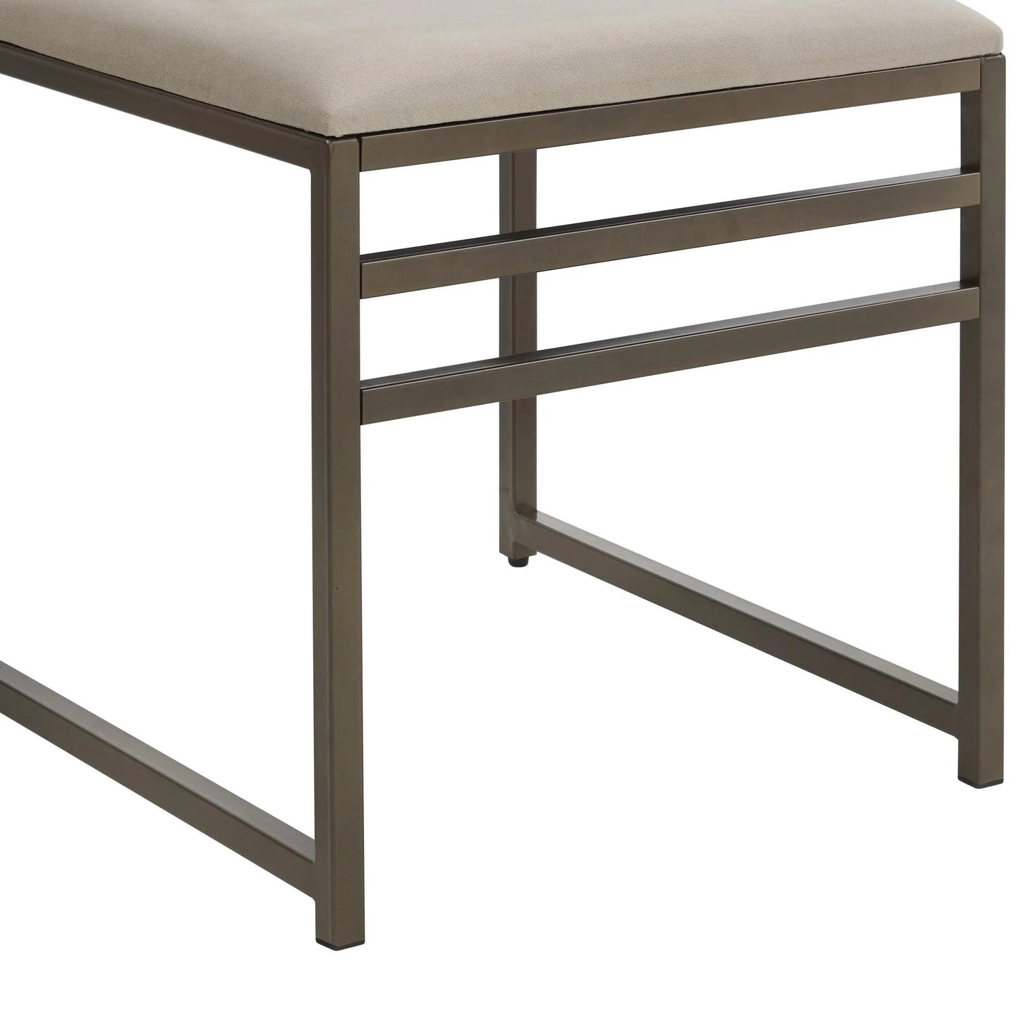 Rae Set of 2 Dining Chairs - Velvet - Beige - Image 7