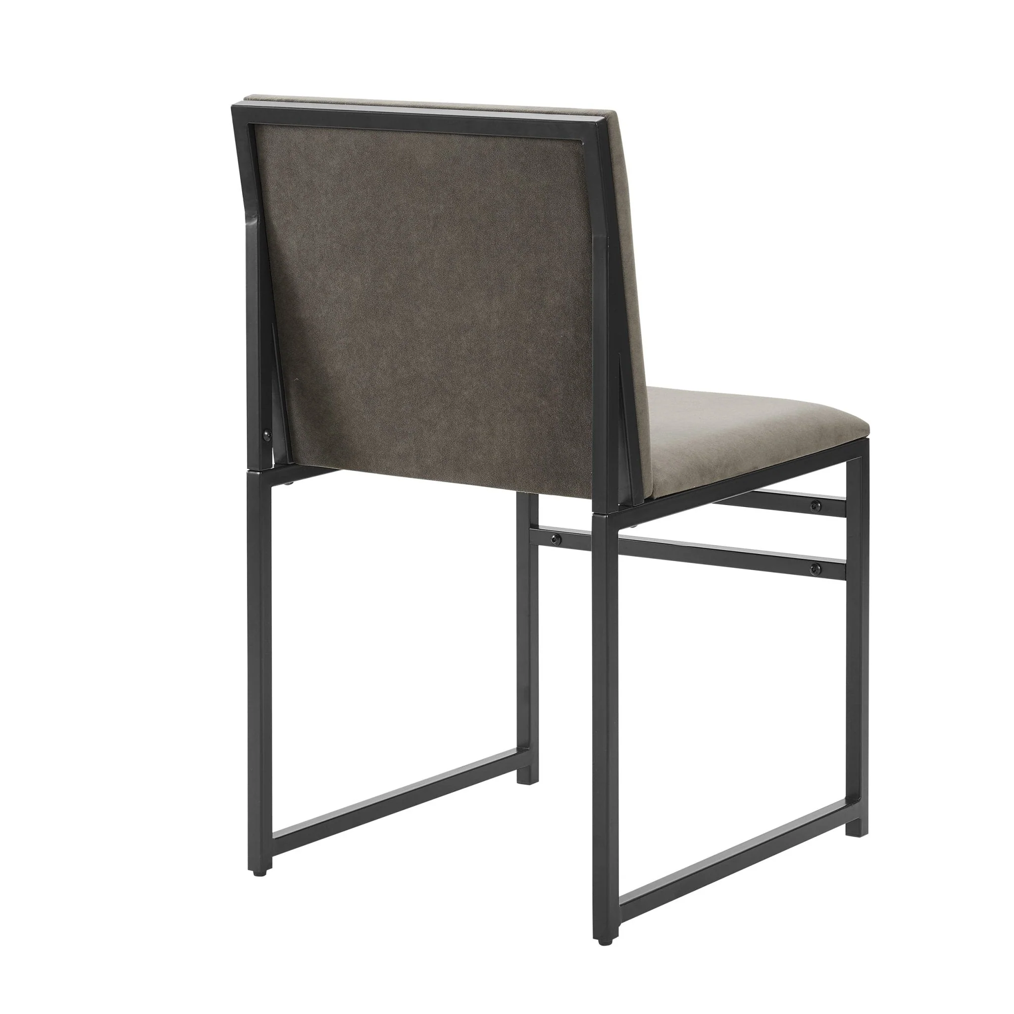 Rae Set of 2 Dining Chairs - Velvet - Dark Taupe - Image 5