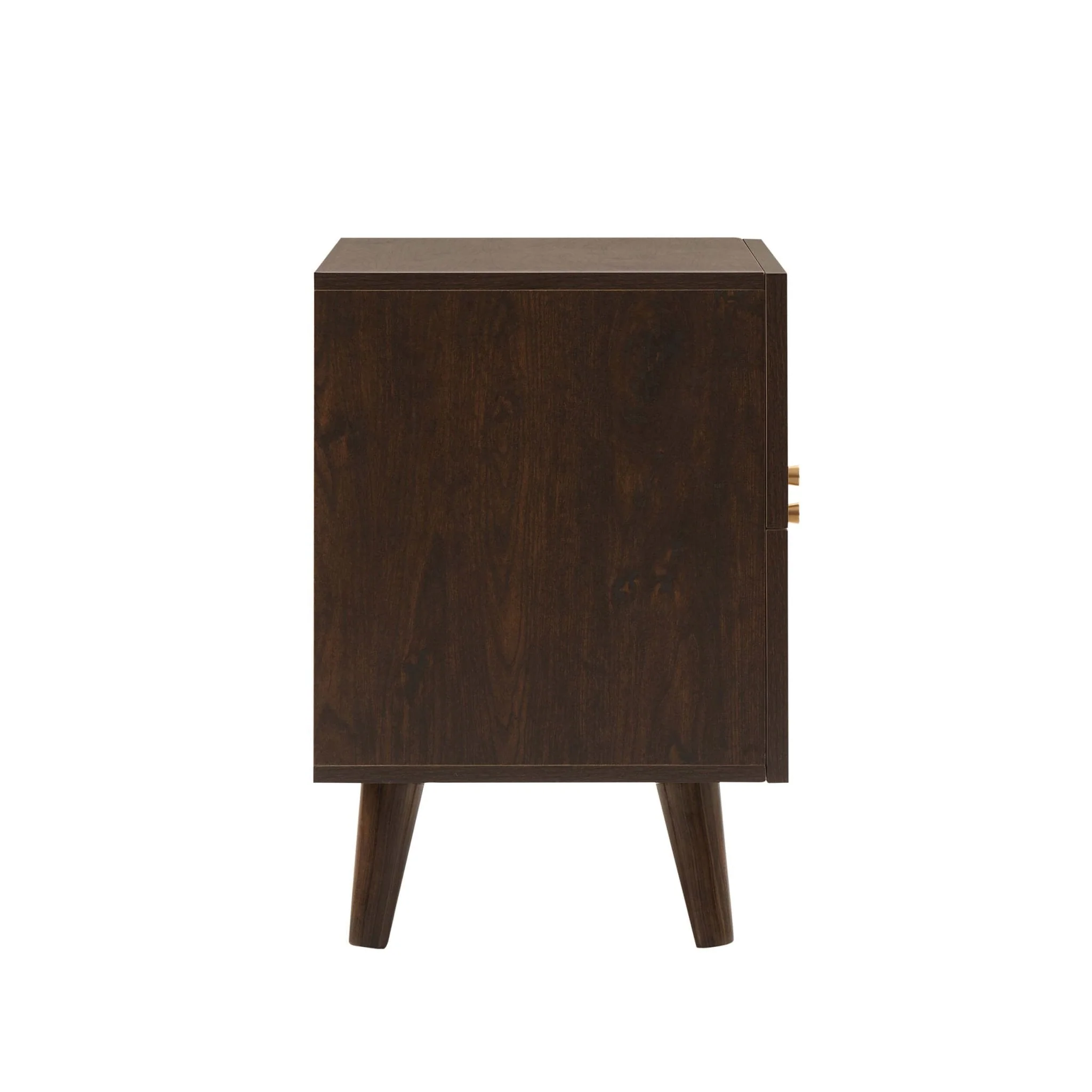 Raven Rattan 2 Drawer Bedside Table - Walnut - Image 6