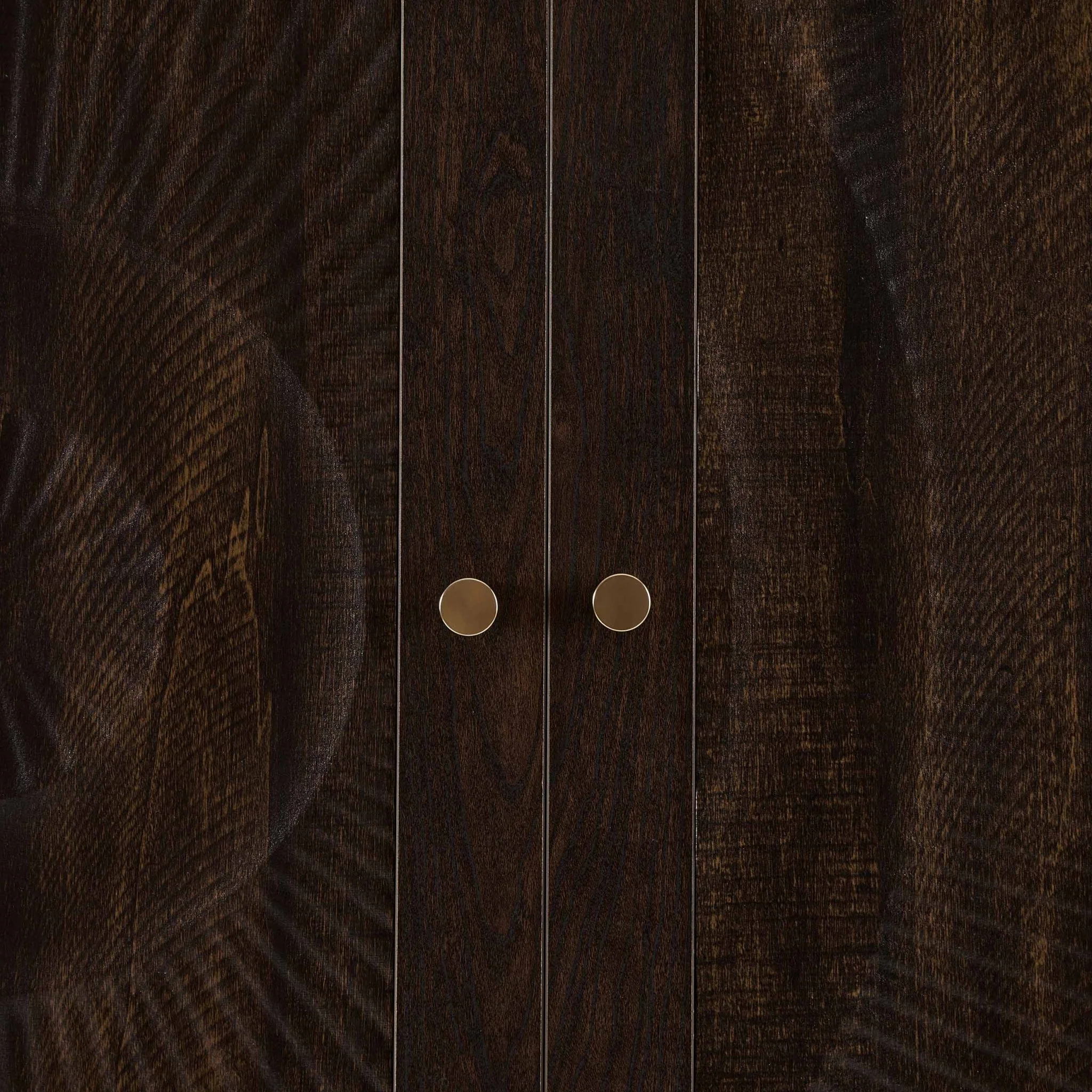 Raven Rattan 3 Door Wardrobe with Drawers - Walnut - Image 7
