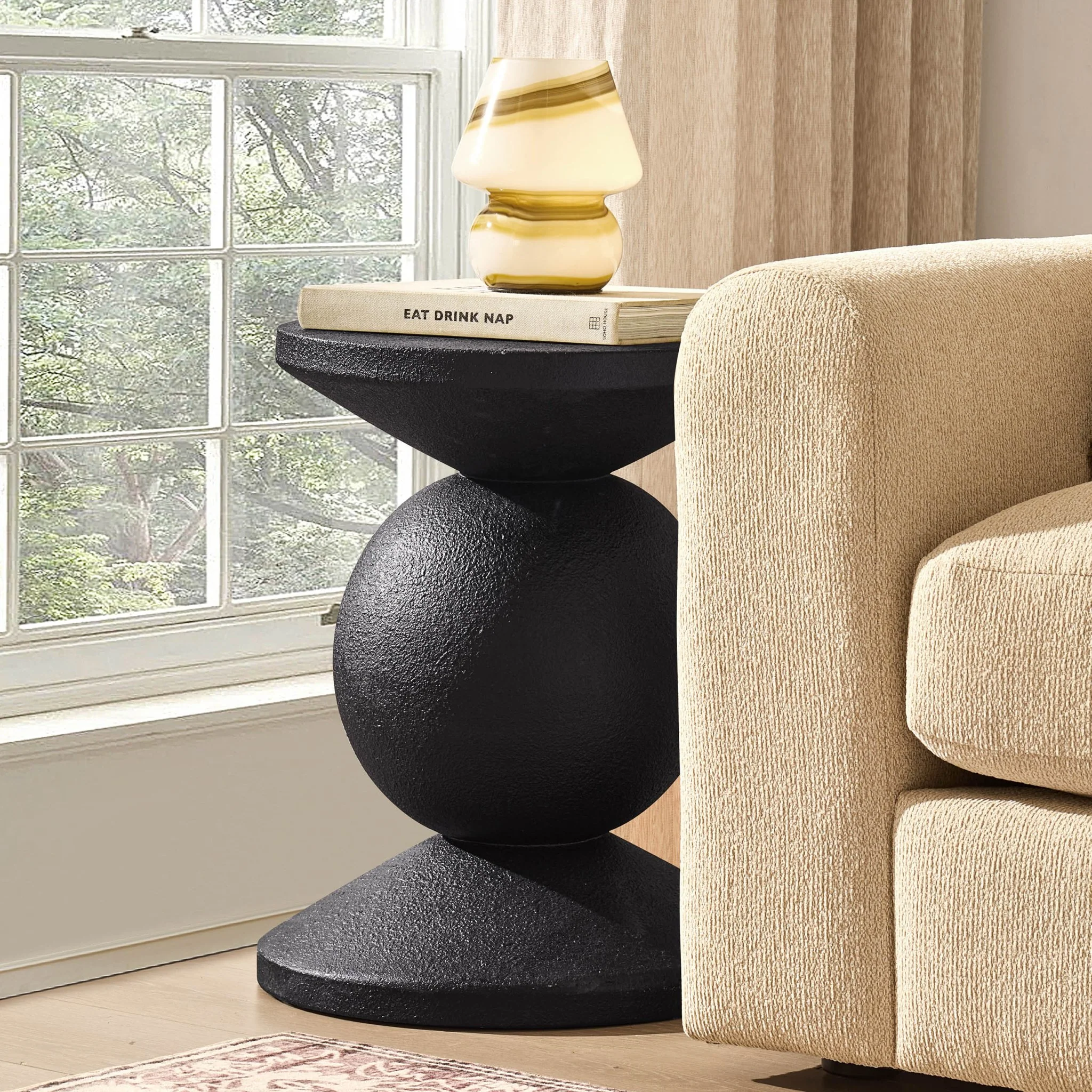 Raya Side Table - Black - Image 2