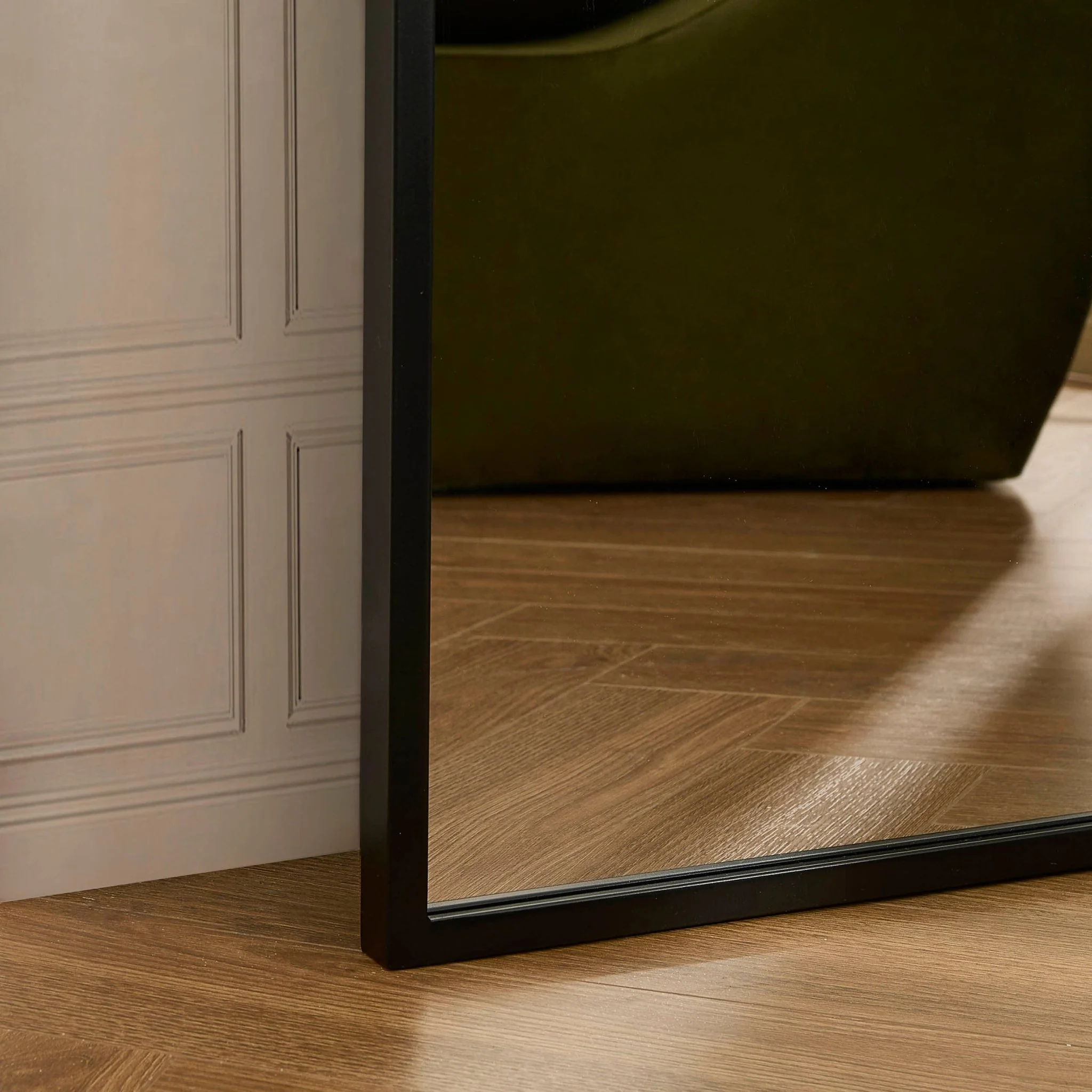 Rectangle Full Length Mirror - Black - Image 2