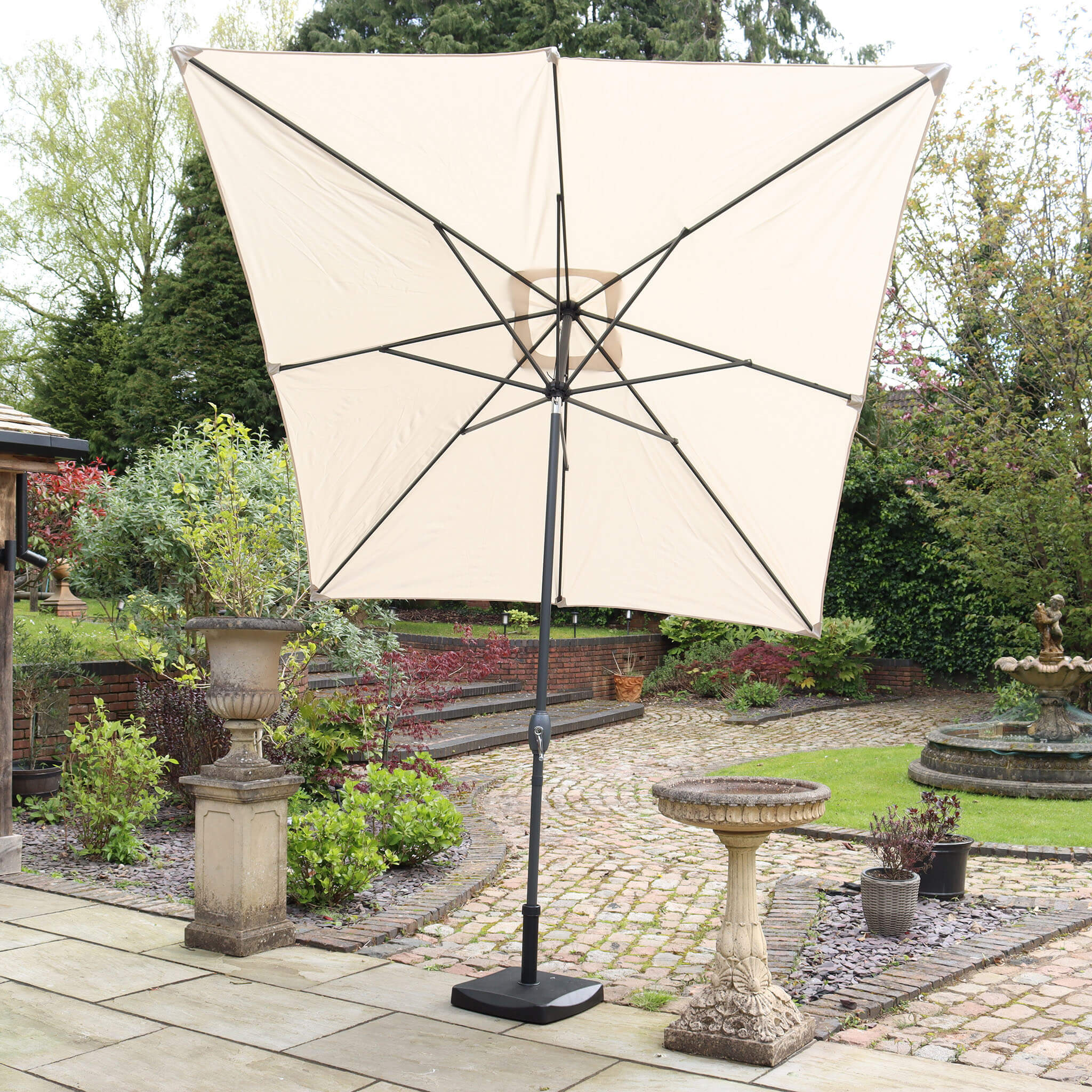 Rectangular Parasol - Ivory - Image 3