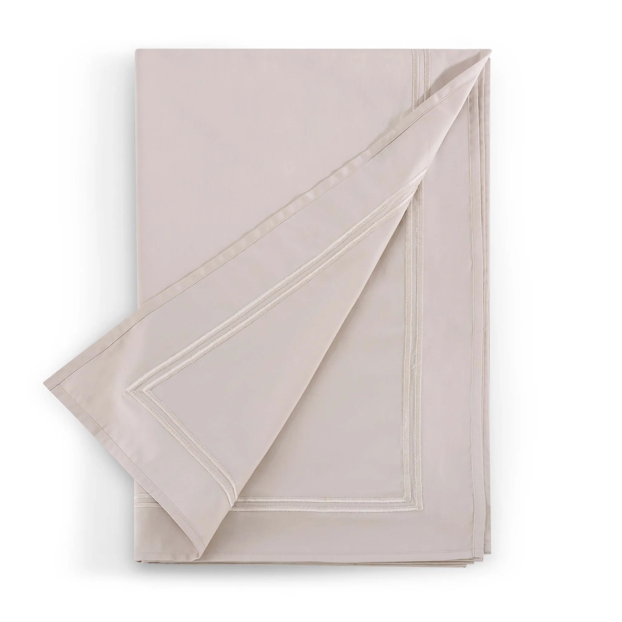 Regent 100% Cotton Rectangle Tablecloth 400 Thread Count - Champagne - Image 2