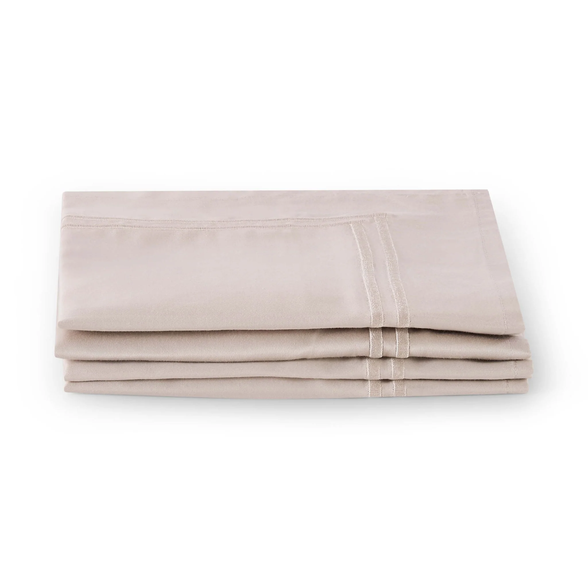 Regent 100% Cotton Set of 4 Napkins 400 Thread Count - Champagne - Image 4