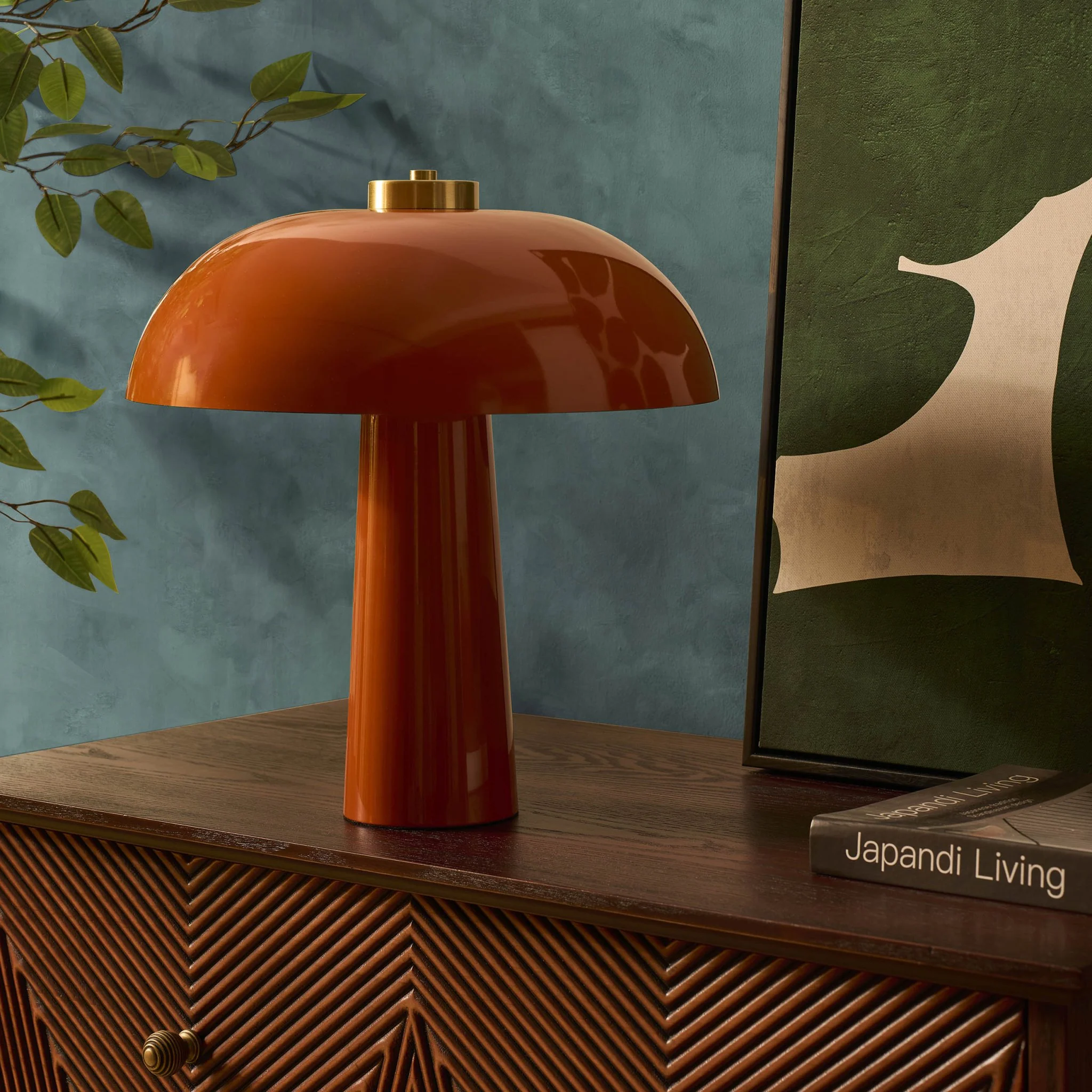 Retro Table Lamp - Orange - Image 2