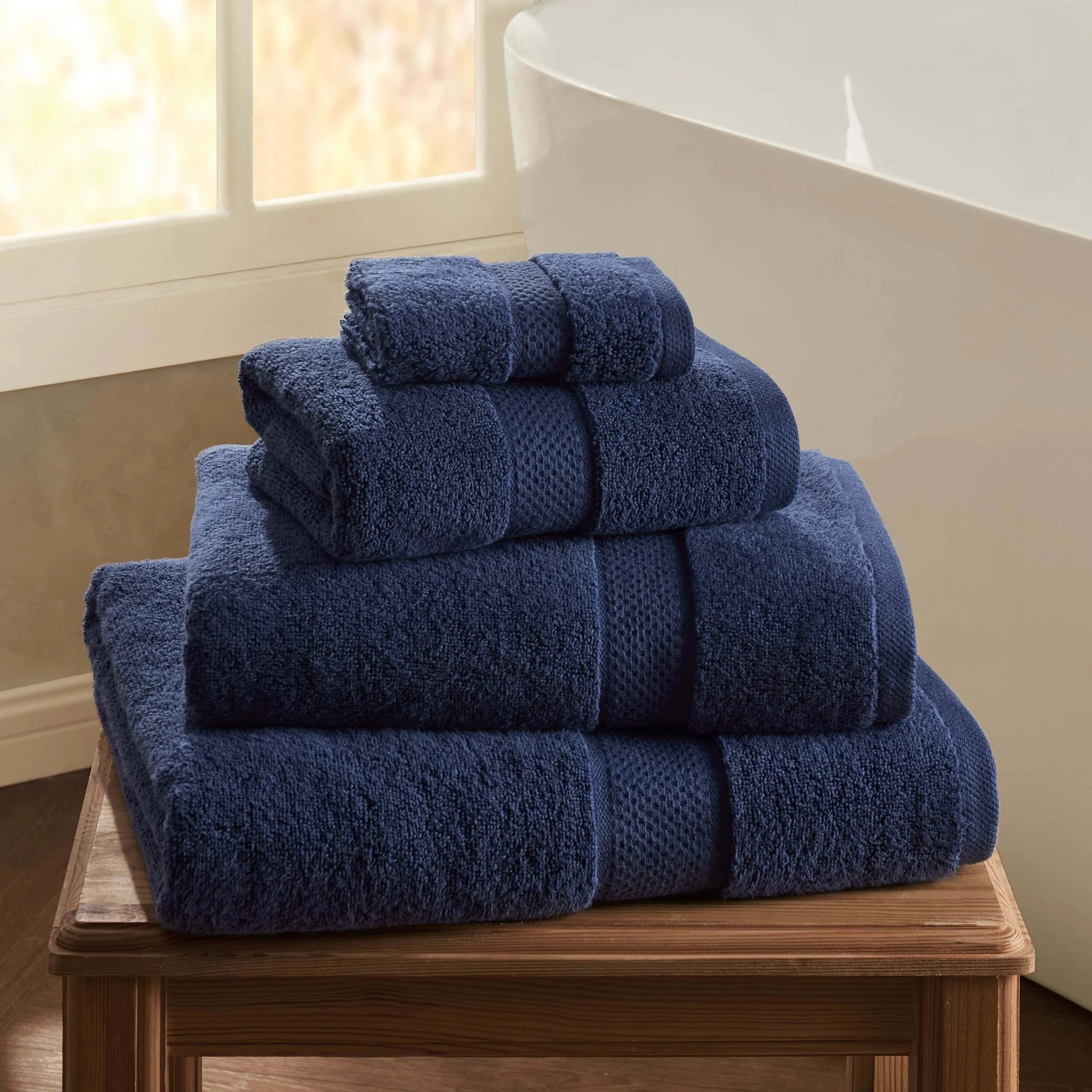 Rhodes Cotton Towel Collection - Dark Royal Blue