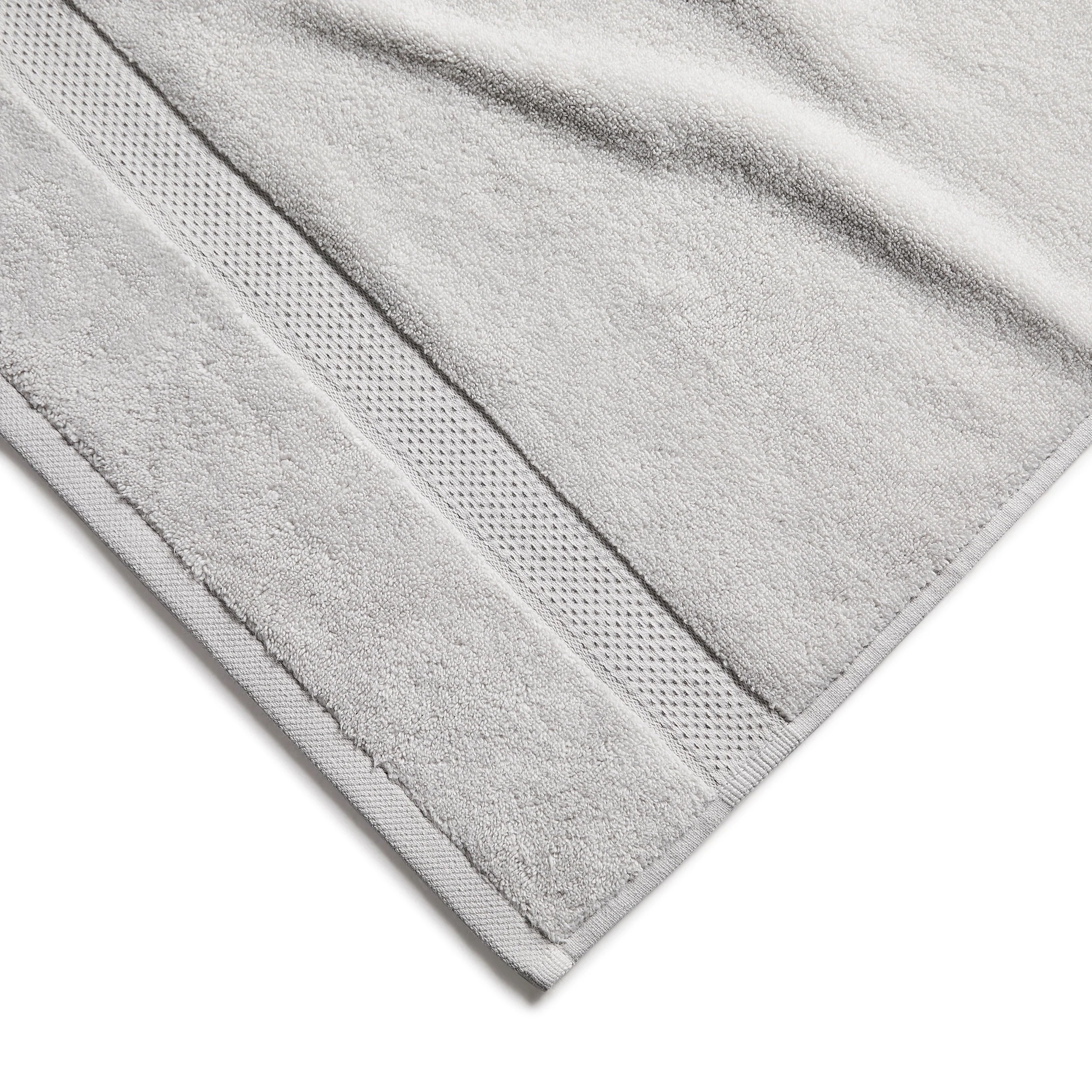Rhodes Cotton Towel Collection - Dove Grey - Image 5