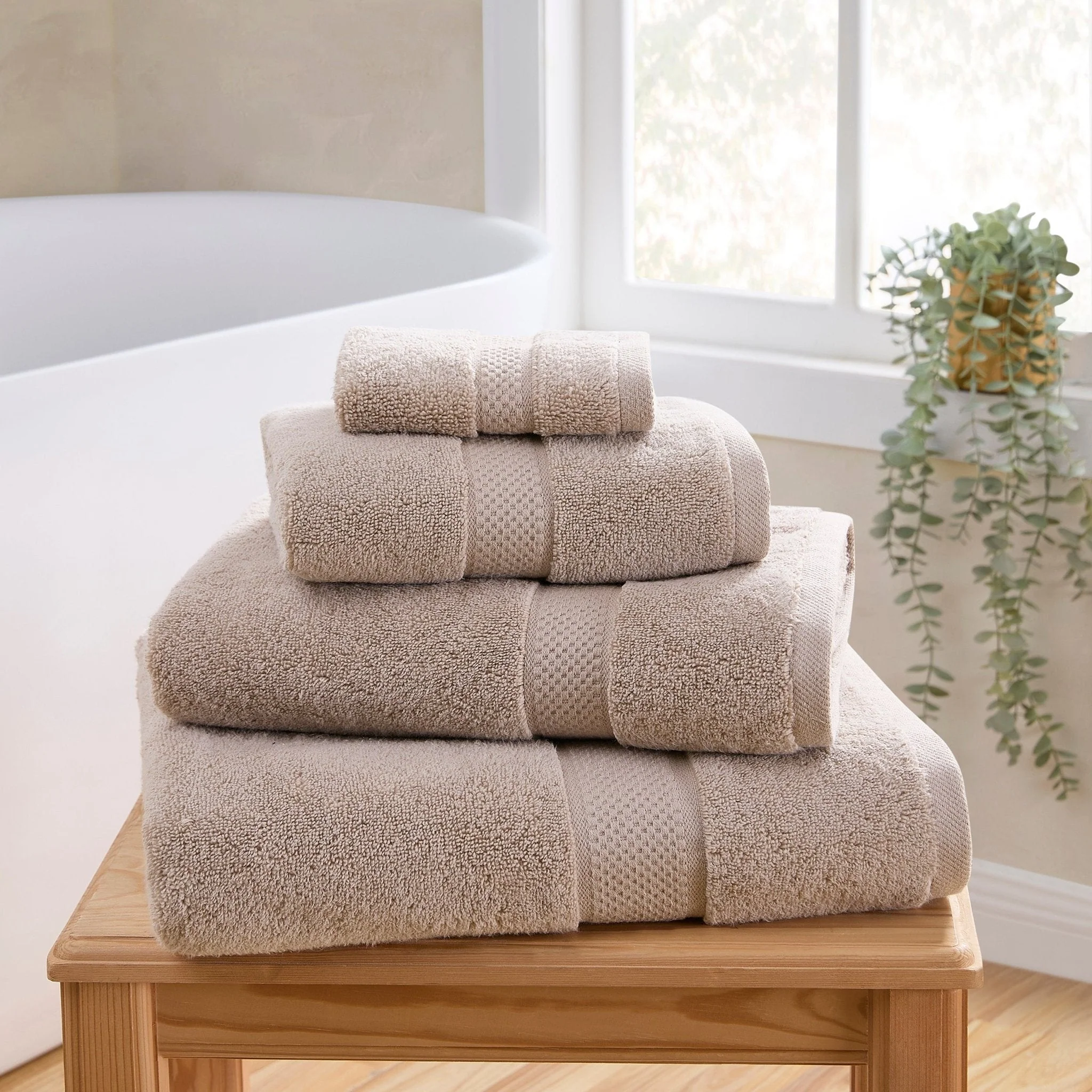 Rhodes Cotton Towel Collection - Natural