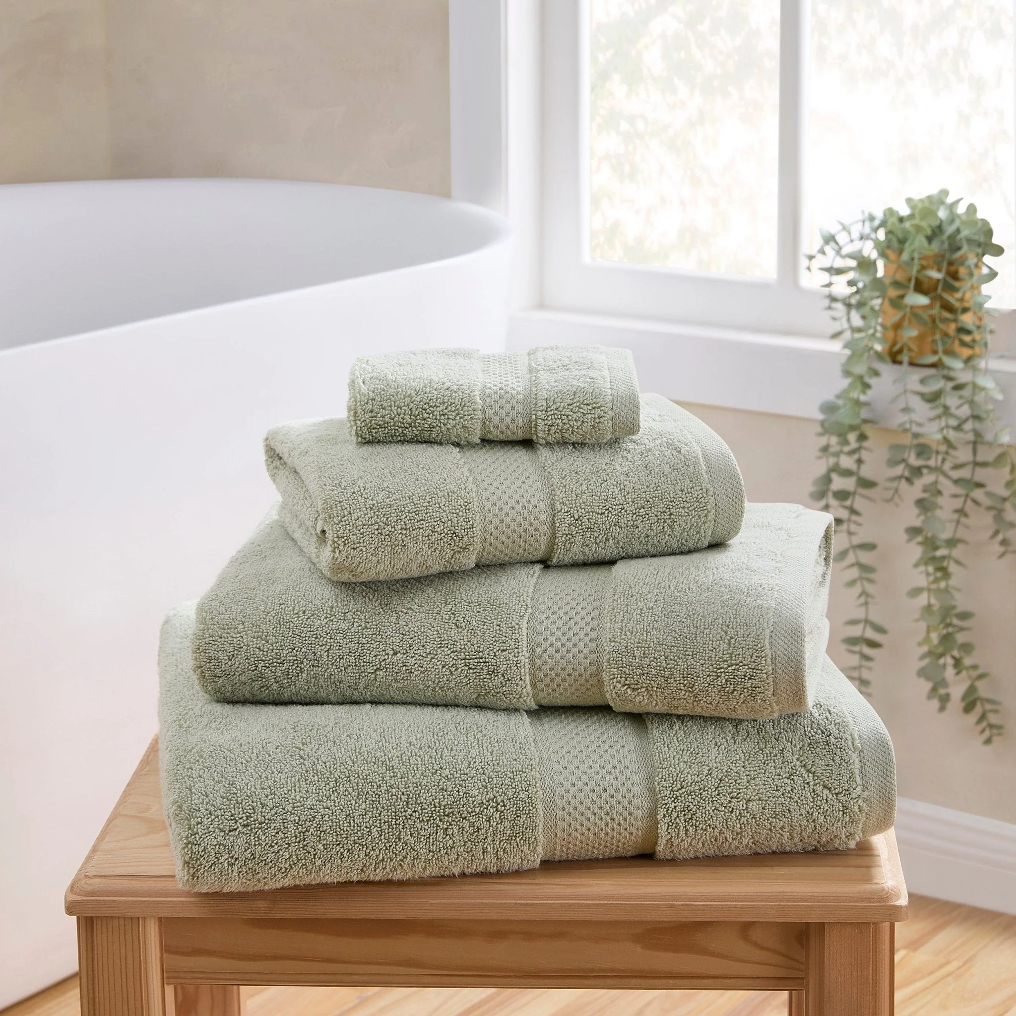 Rhodes Cotton Towel Collection - Olive