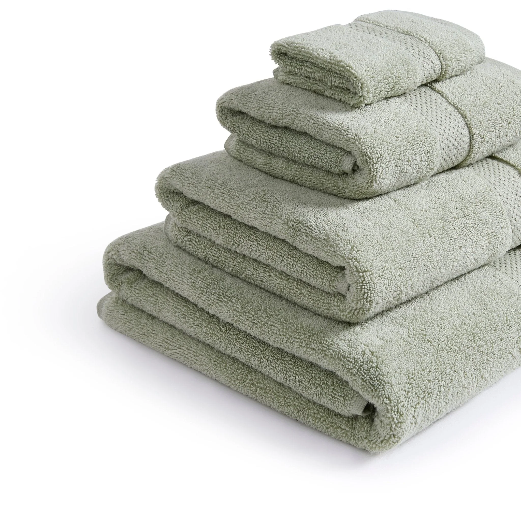 Rhodes Cotton Towel Collection - Olive - Image 5