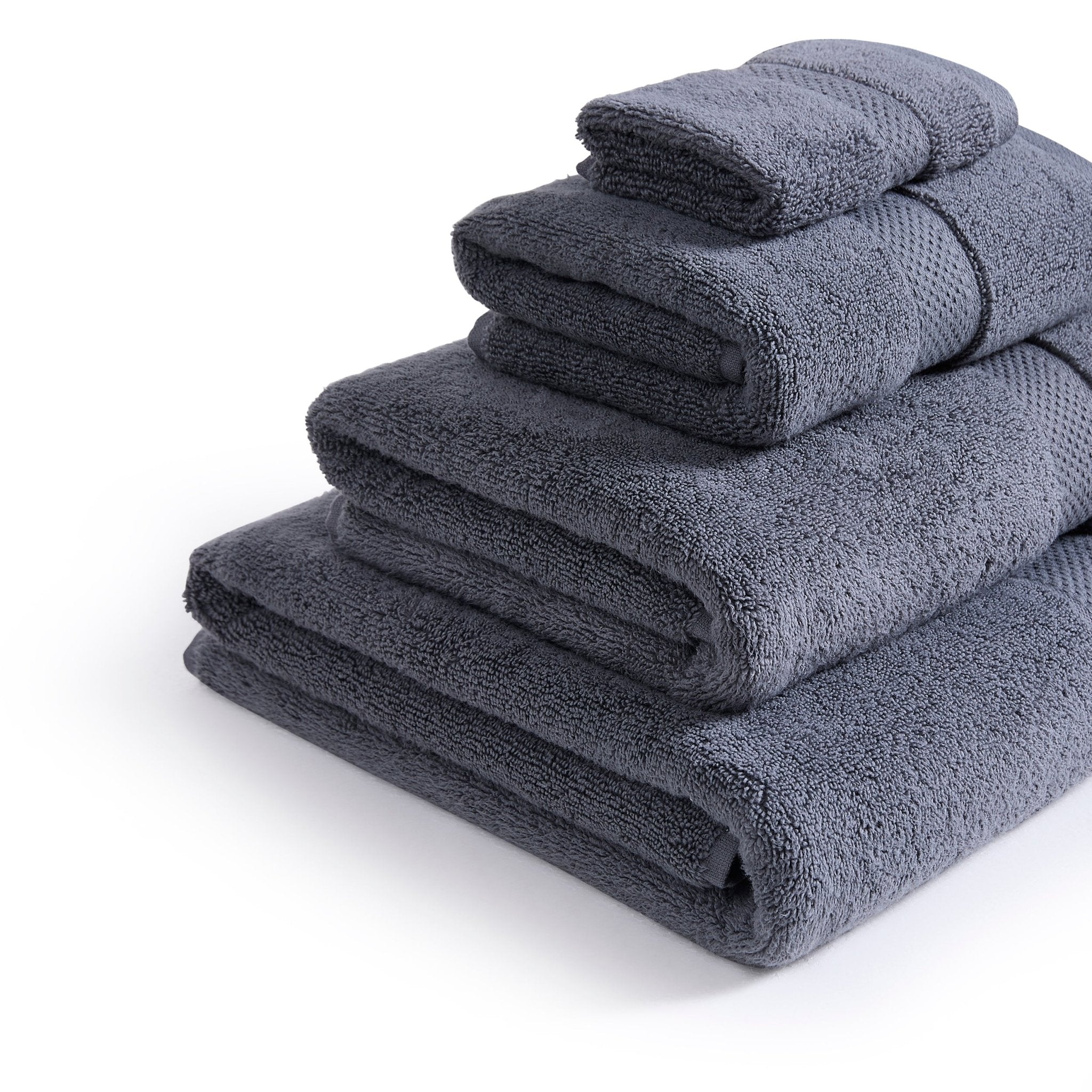Rhodes Cotton Towel Collection - Slate - Image 5
