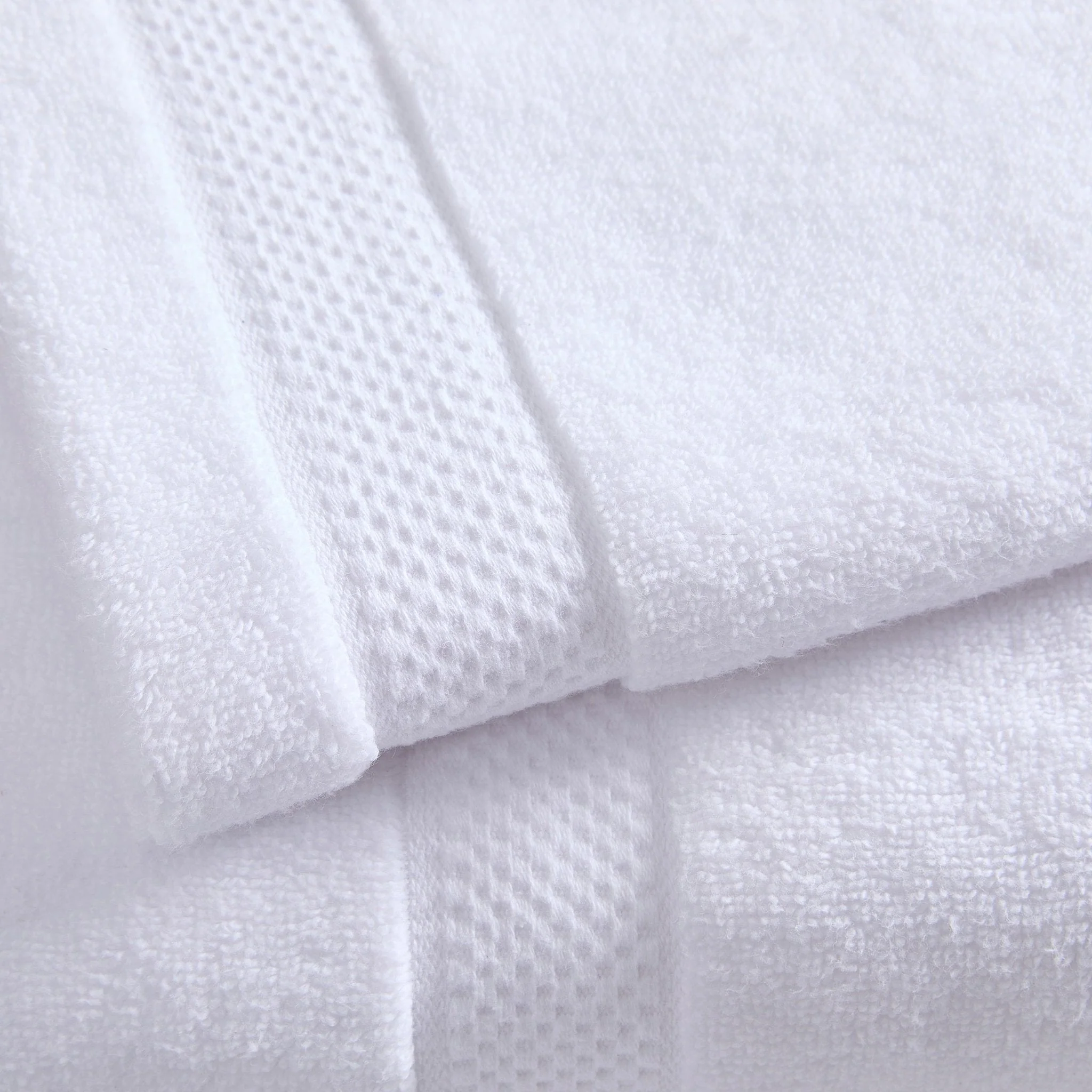 Rhodes Cotton Towel Collection - White - Image 2