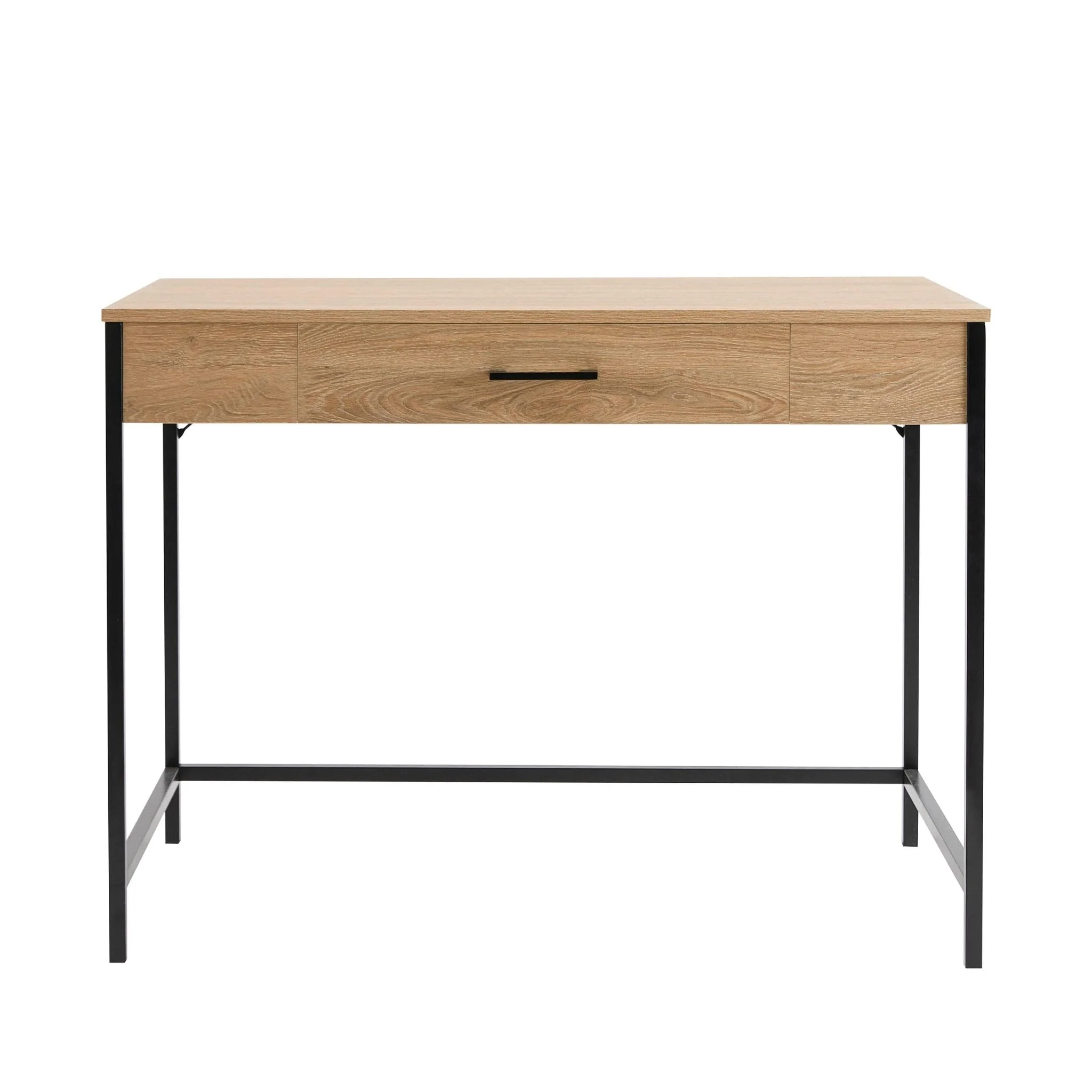 Riley Desk with Drawer - Light Wood - Image 2