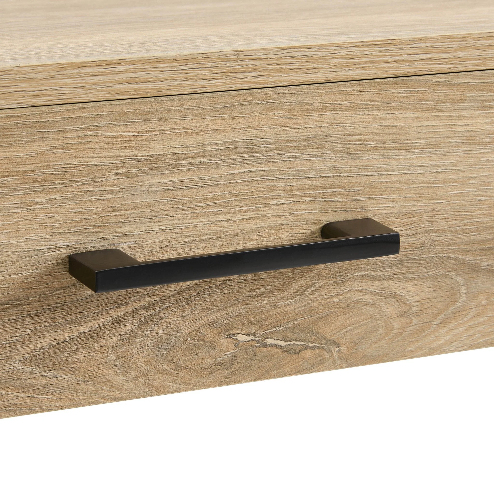 Riley Desk with Drawer - Light Wood - Image 6
