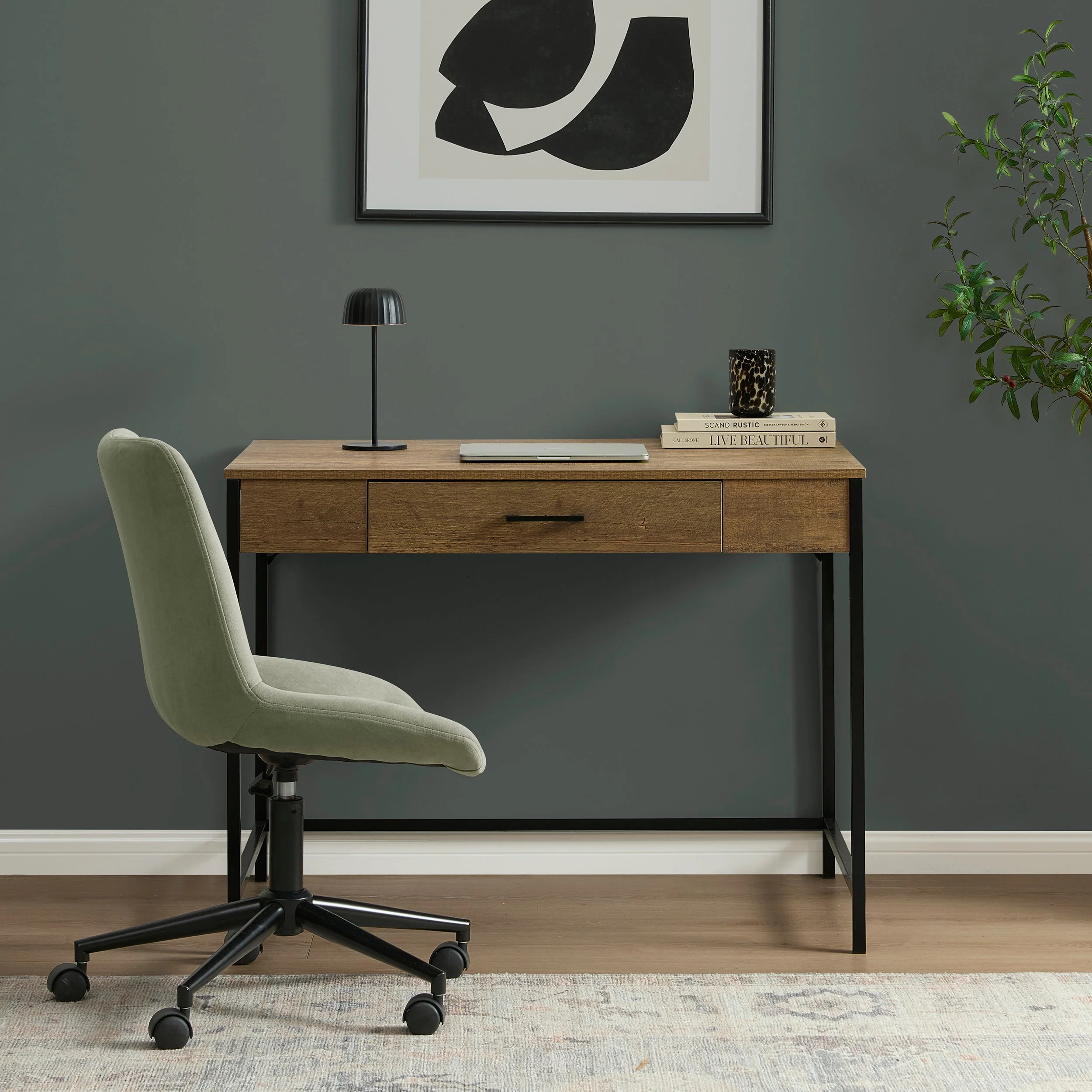 Riley Desk with Drawer - Mango Wood