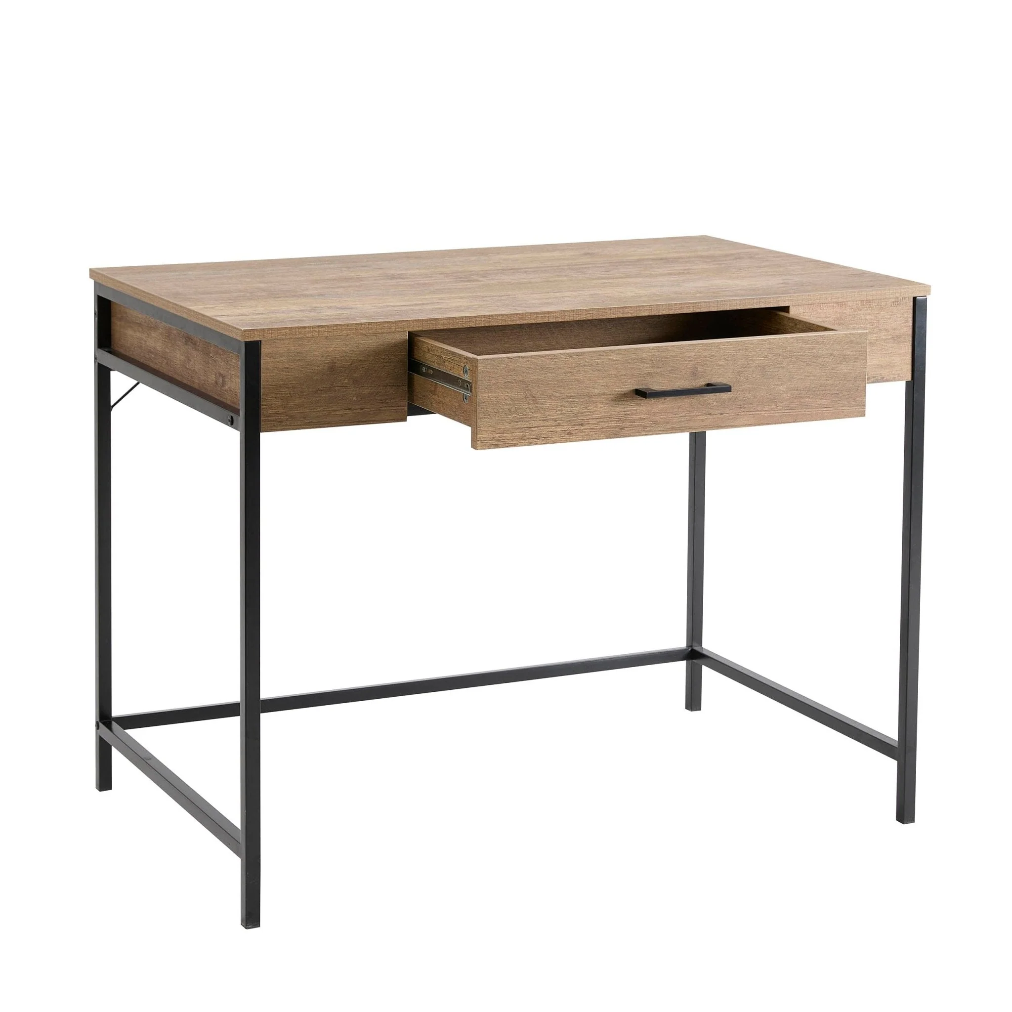 Riley Desk with Drawer - Mango Wood - Image 3