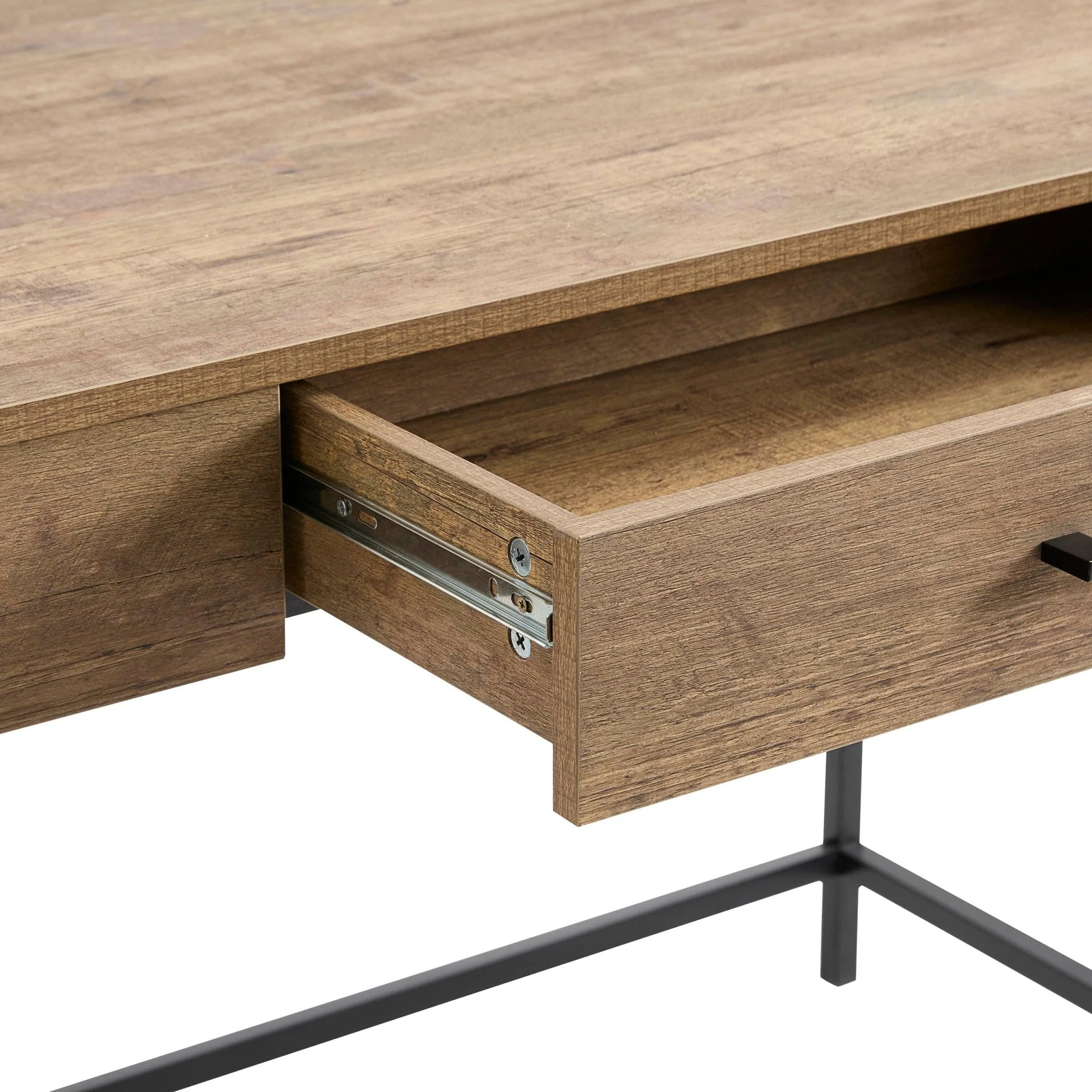 Riley Desk with Drawer - Mango Wood - Image 5