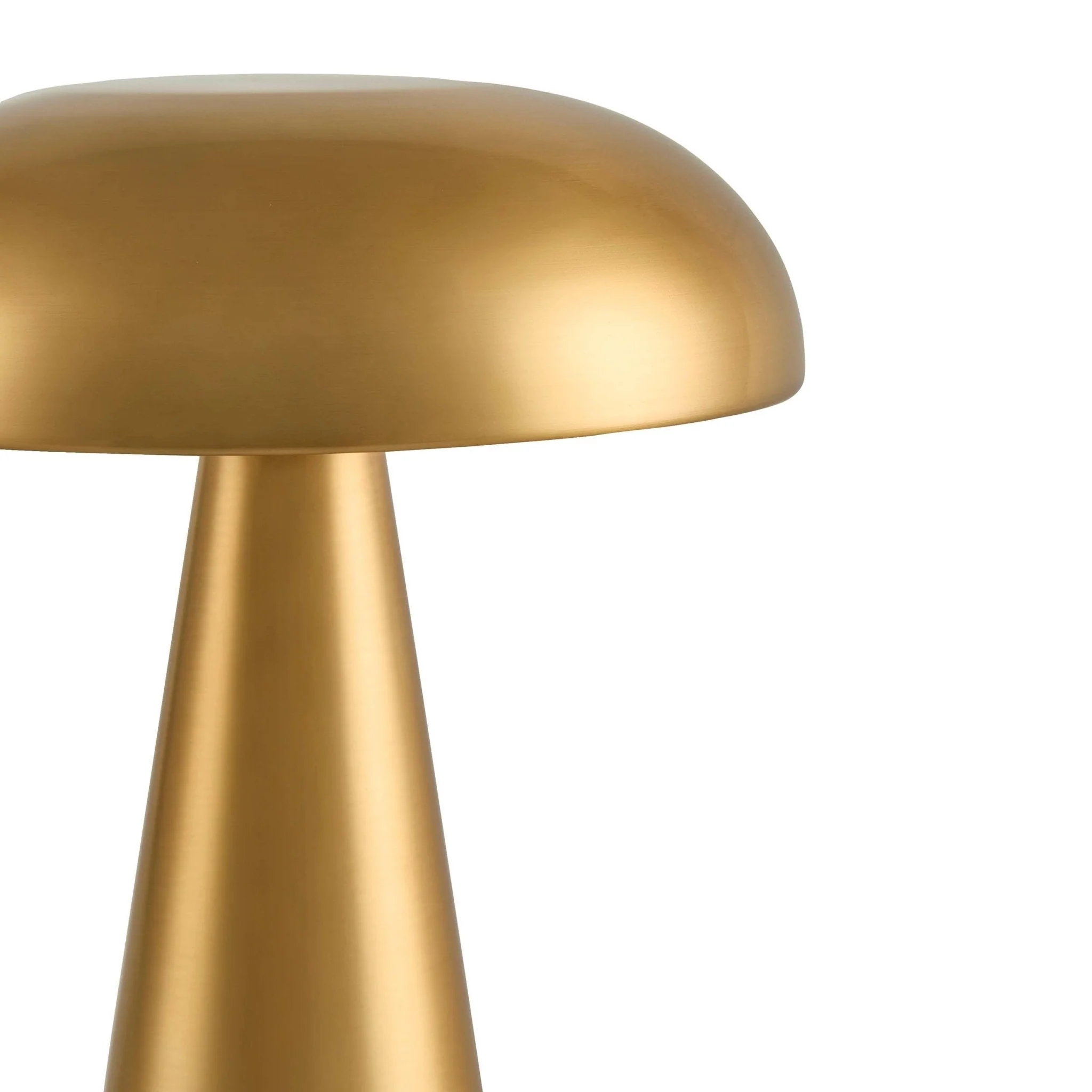 Riley Domed LED Rechargeable Wireless Lamp - Gold - Image 5