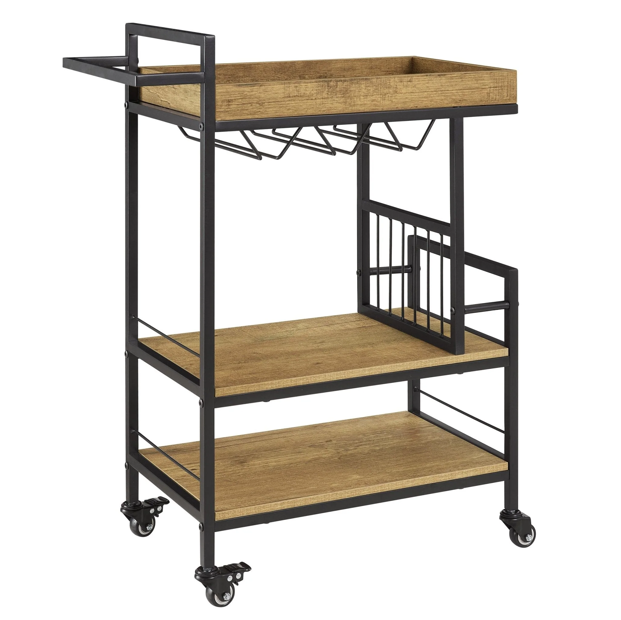 Riley Drinks Cart - Mango Wood - Image 3