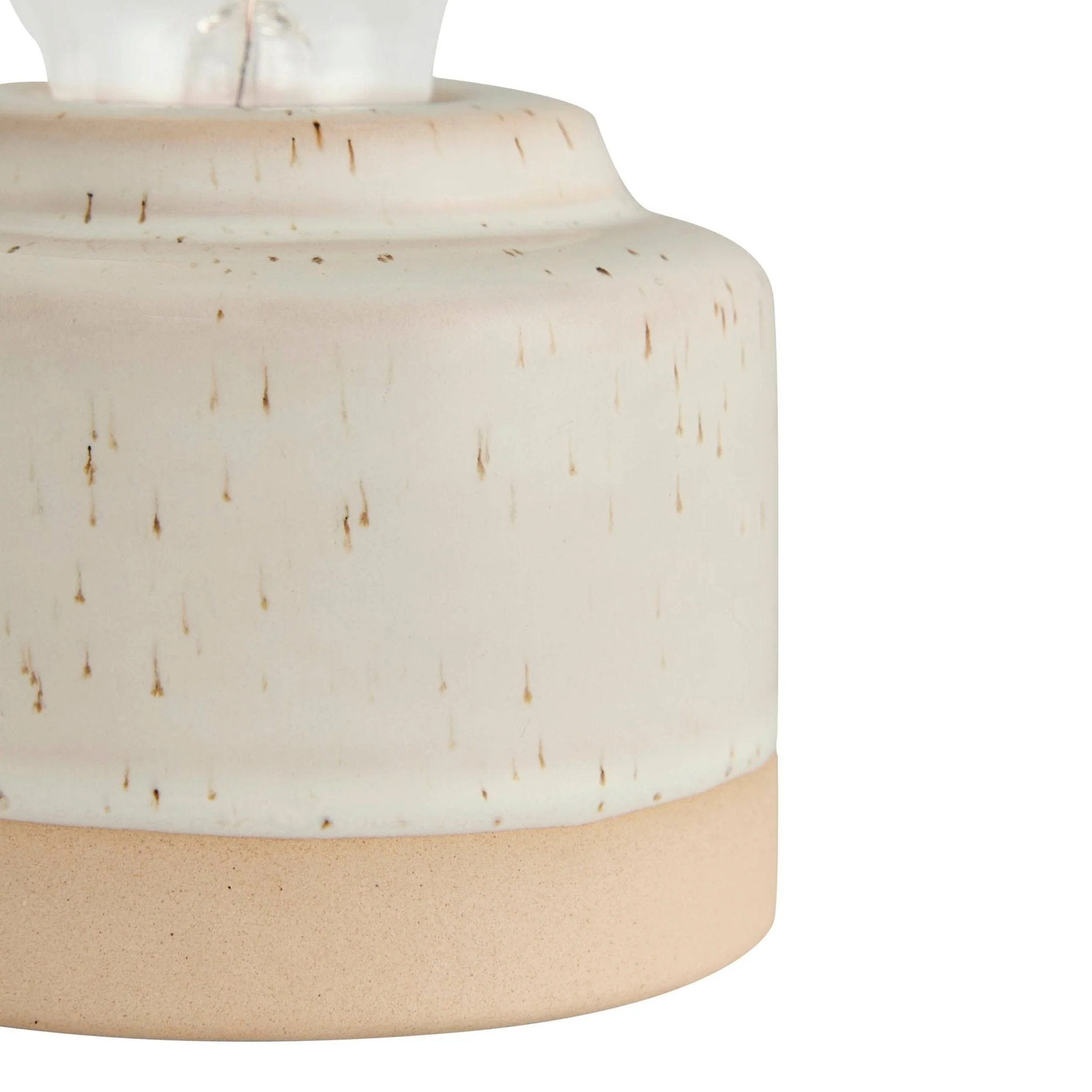 Robin Reactive Glaze Ceramic Bulb Table Lamp - Cream - Image 5