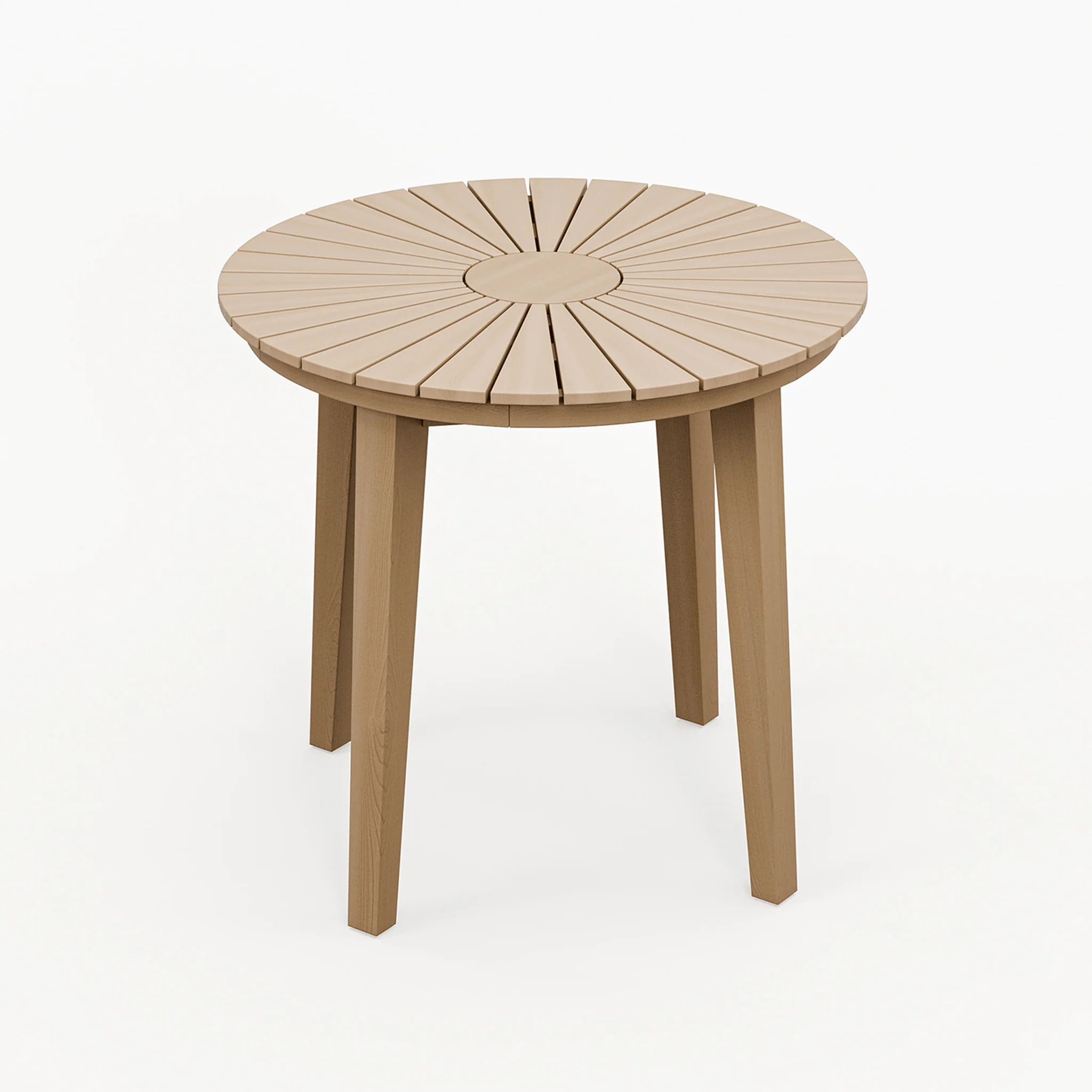 Roma Outdoor 2 Seater Round Bistro Table and Sol Dining Chairs - Beige - Image 7