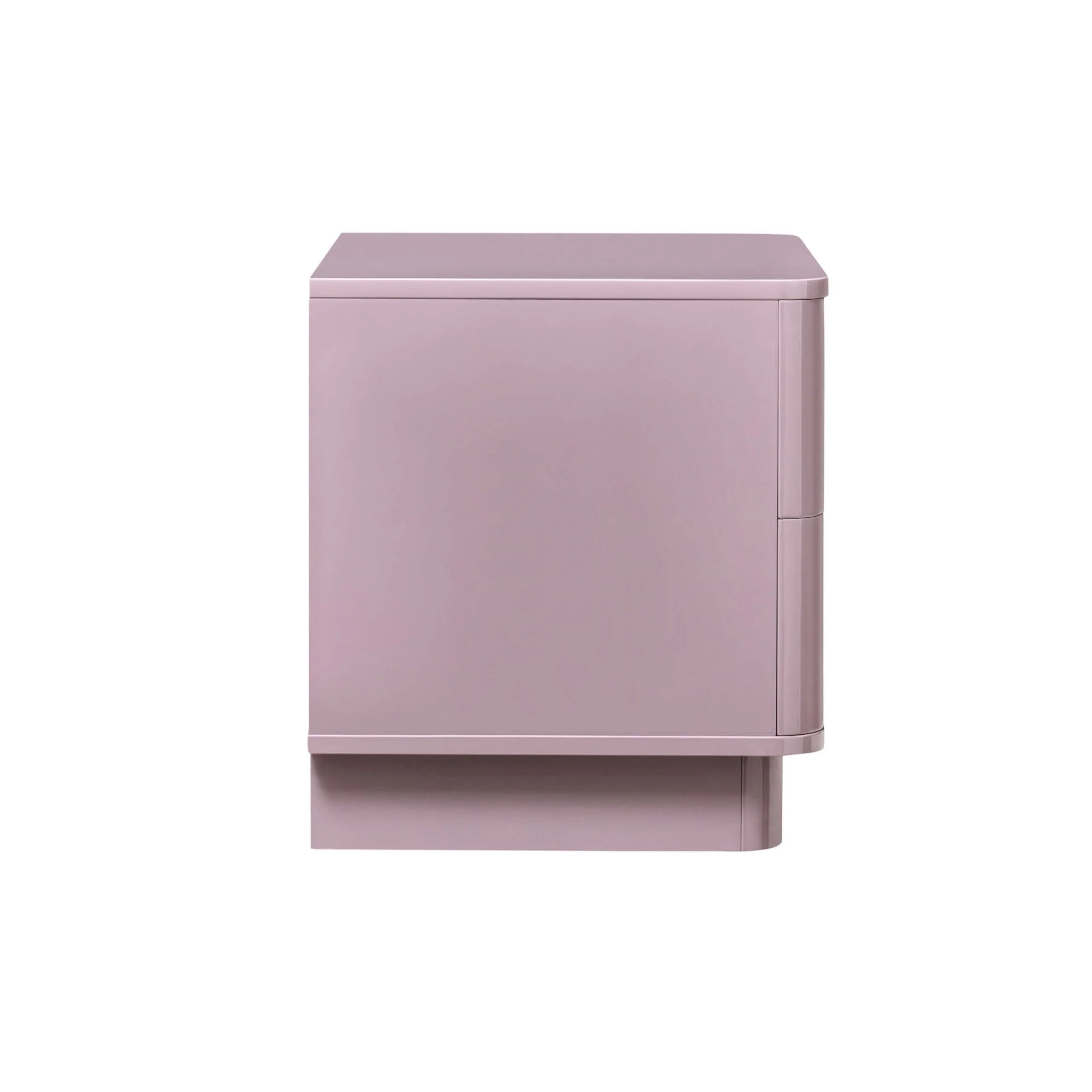 Romilly High Gloss 2 Drawer Bedside Table - Violet Ice - Image 6