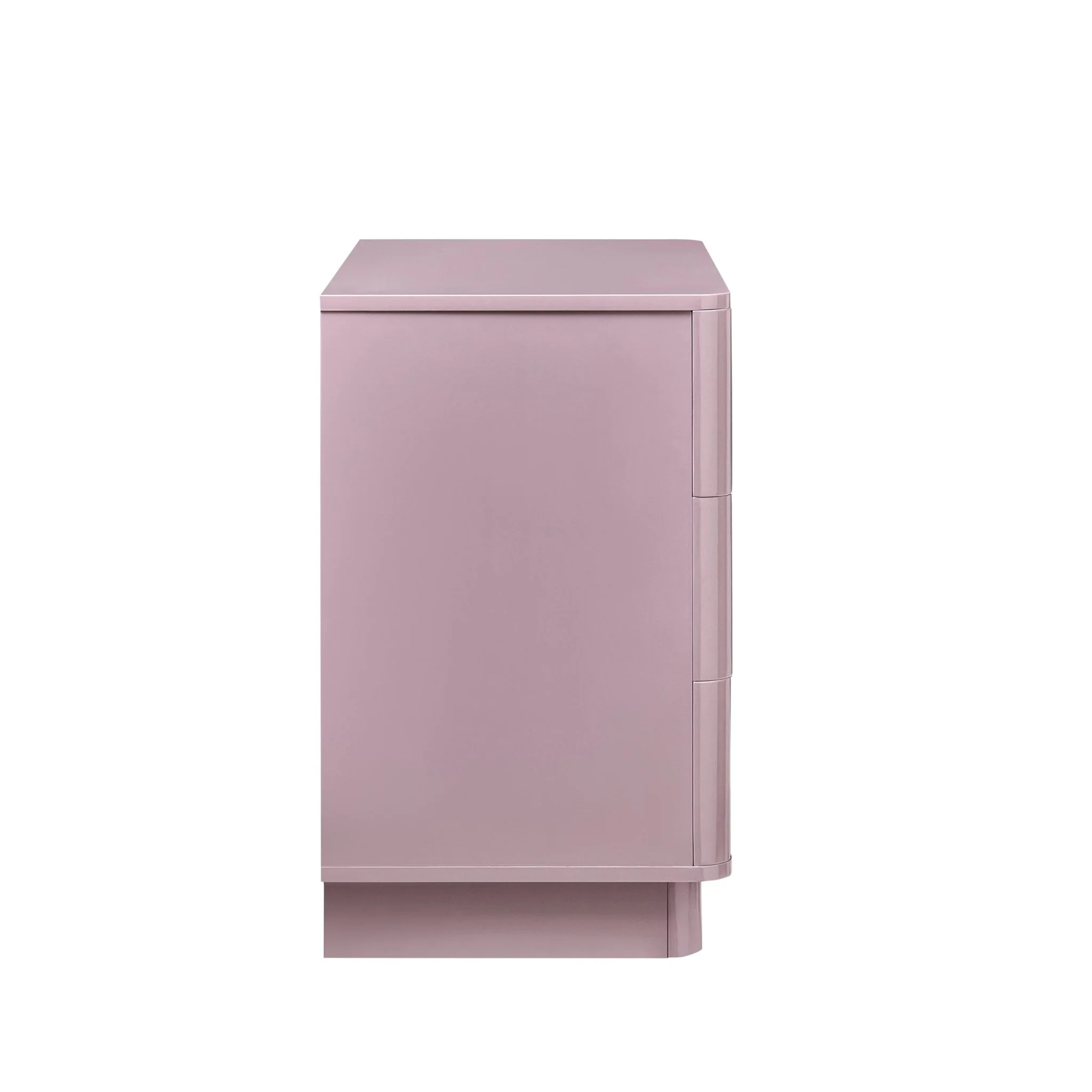 Romilly High Gloss 3 Drawer Chest - Violet Ice - Image 6