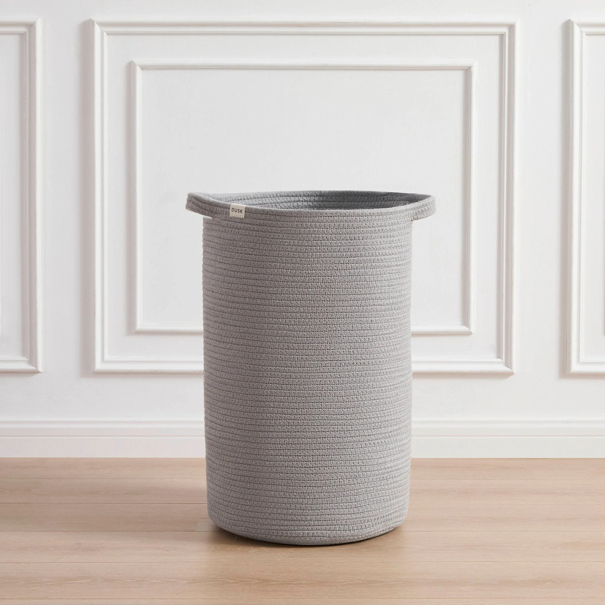 Rope Laundry Basket - Grey - Image 2