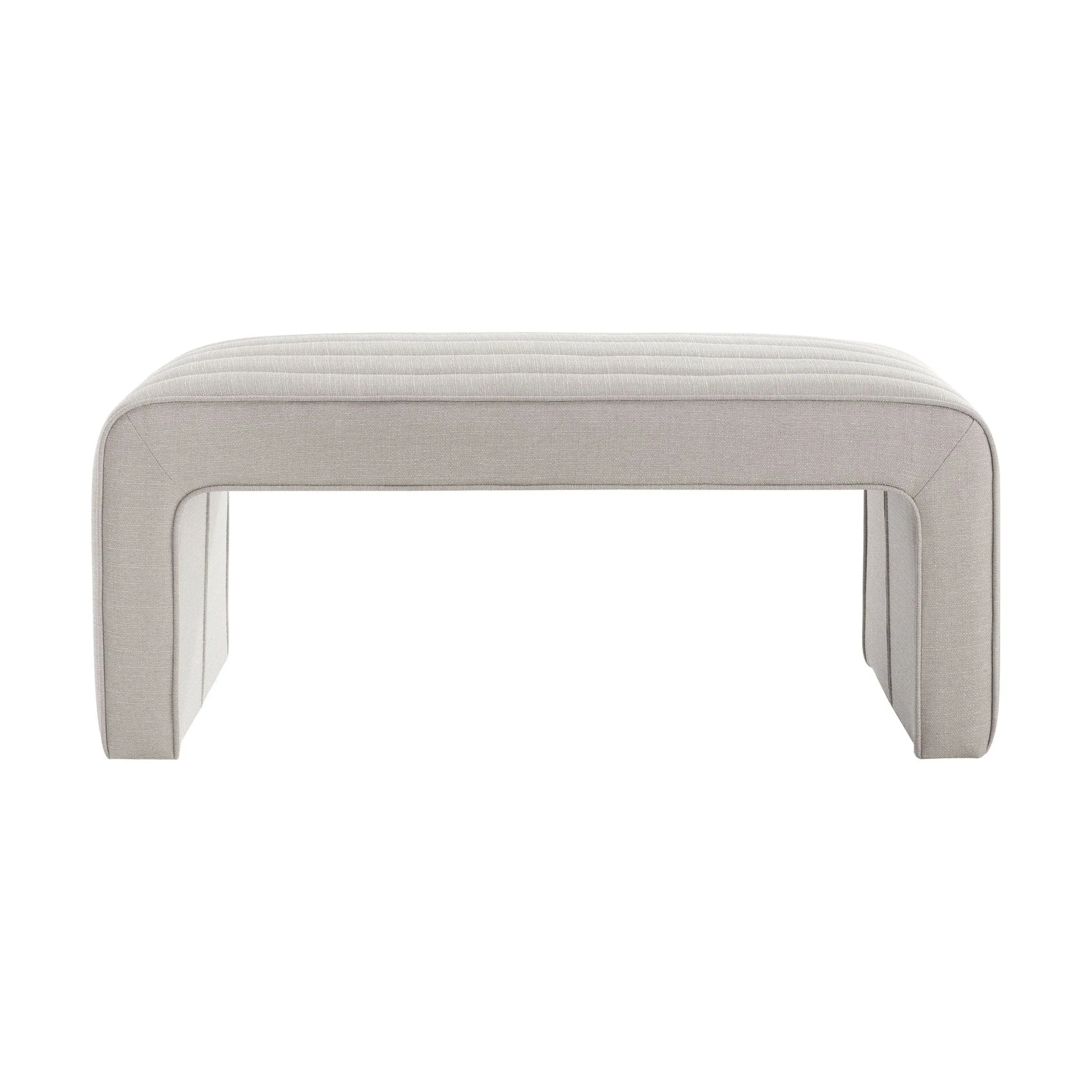 Rosewood Panelled Bench - Stone Grey - Image 3