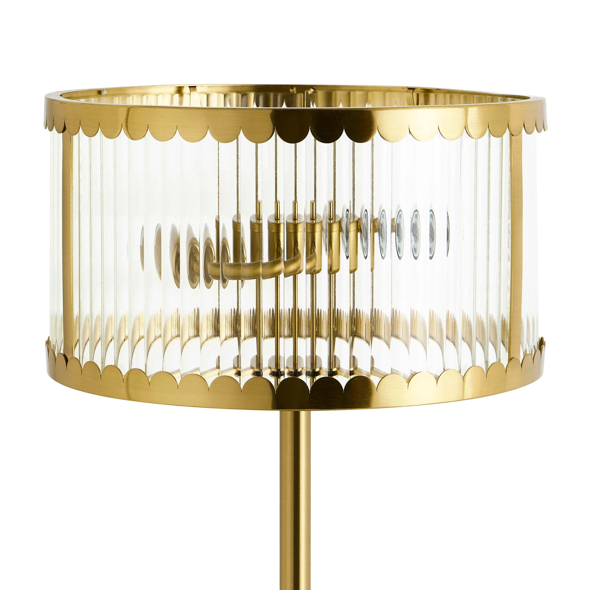 Rosie Glass Scallop Floor Lamp - Gold - Image 4