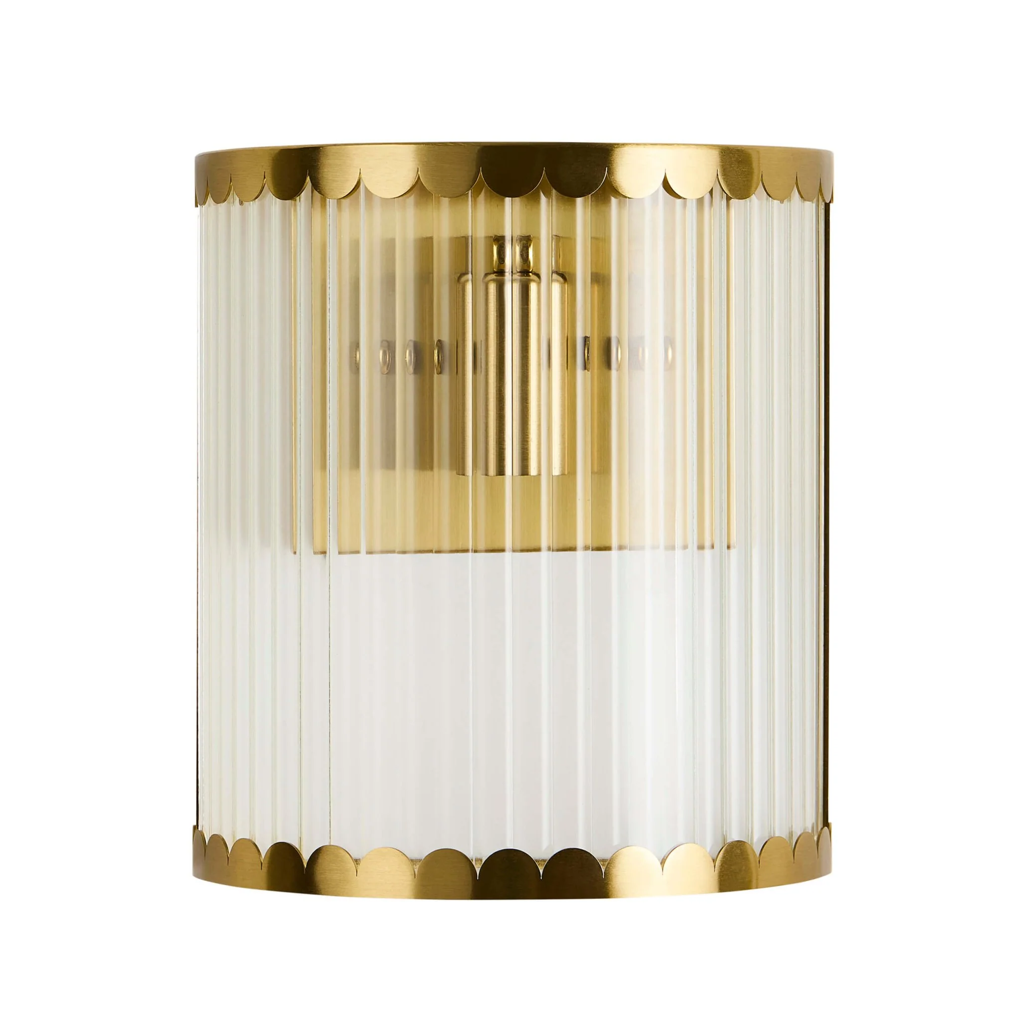 Rosie Glass Scallop Wall Light - Gold - Image 3