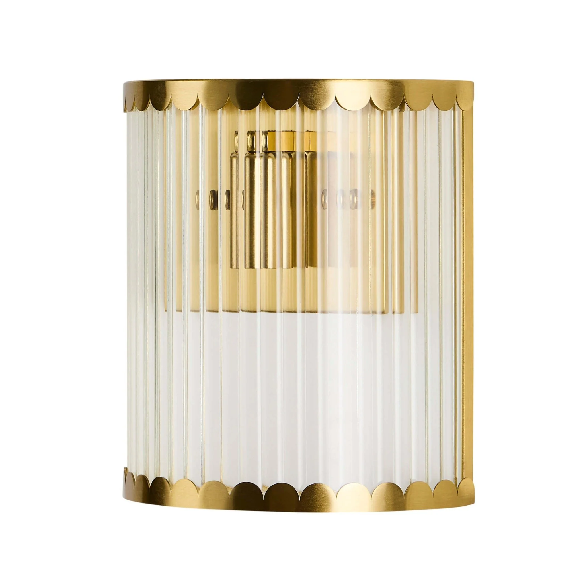 Rosie Glass Scallop Wall Light - Gold - Image 4
