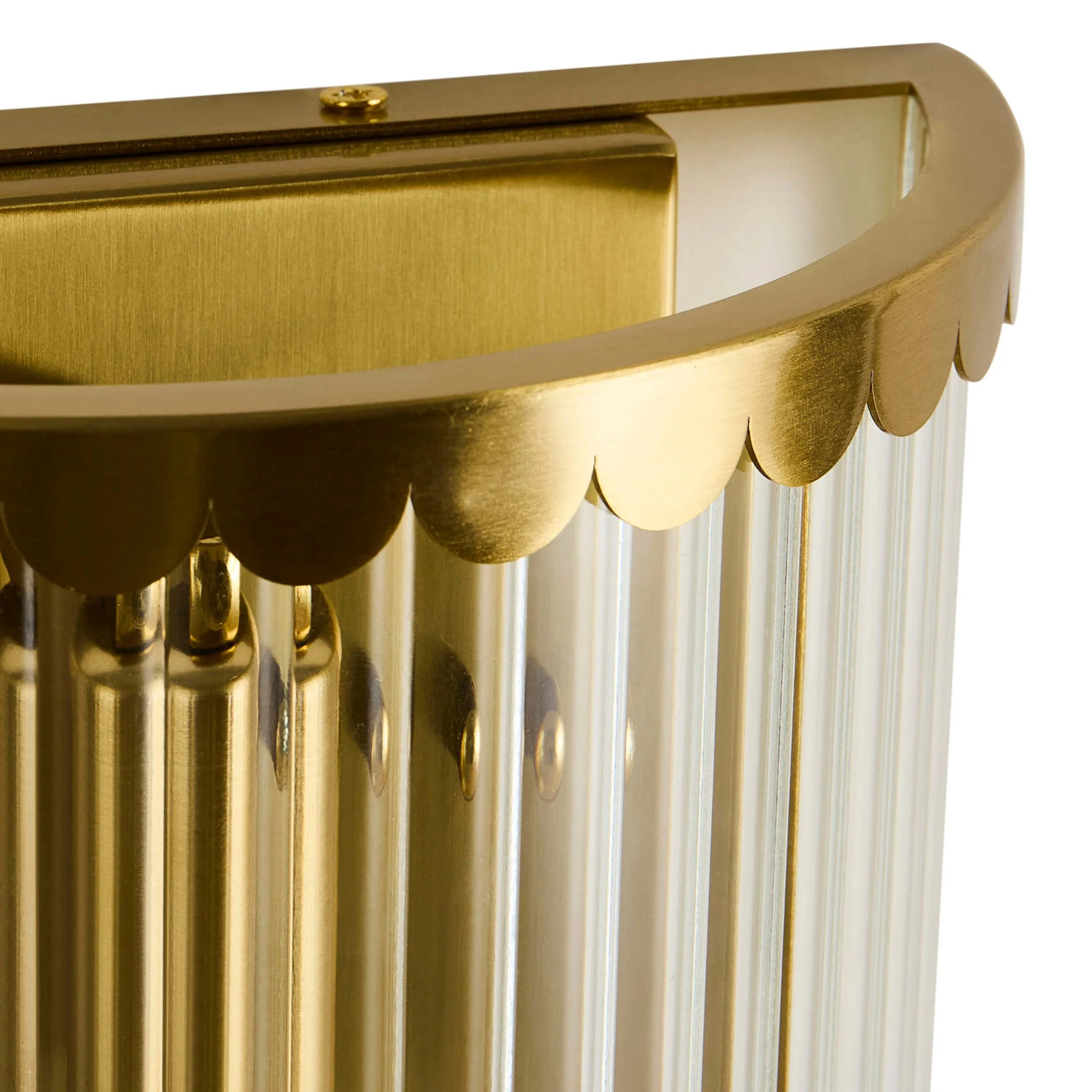 Rosie Glass Scallop Wall Light - Gold - Image 5