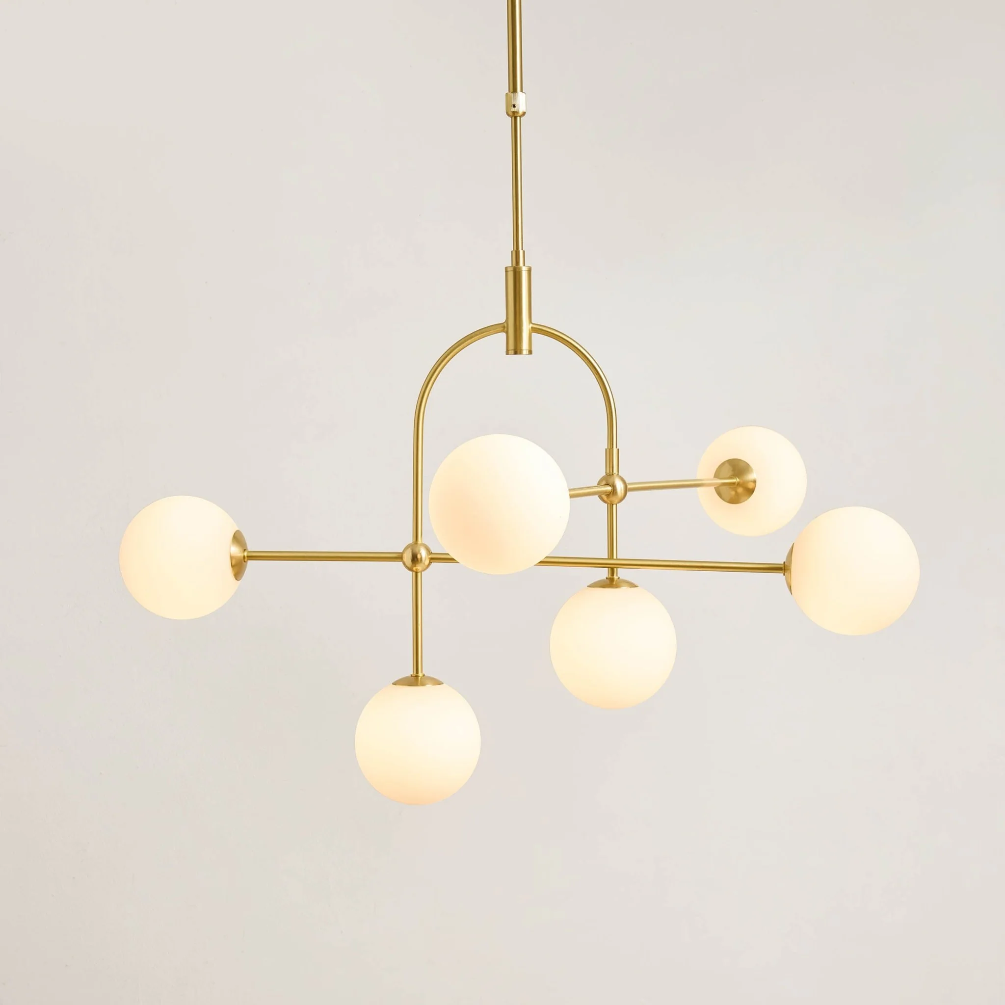Rowan Brushed Gold Ceiling Light - Gold - Image 3