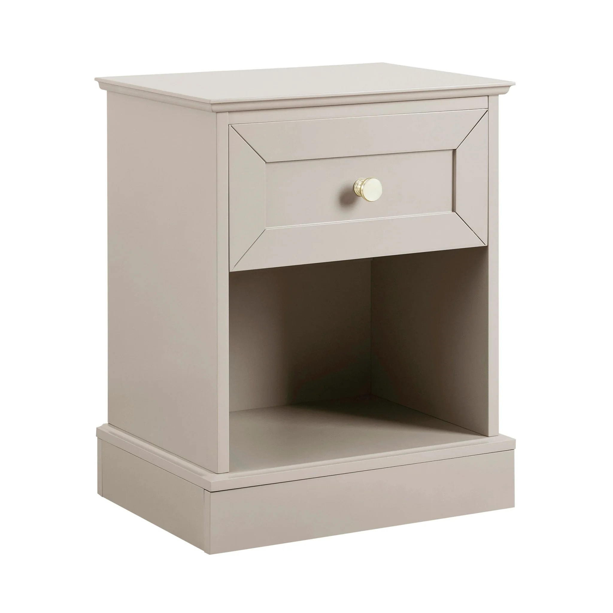 Ruby 1 Drawer Nightstand - Taupe - Image 4