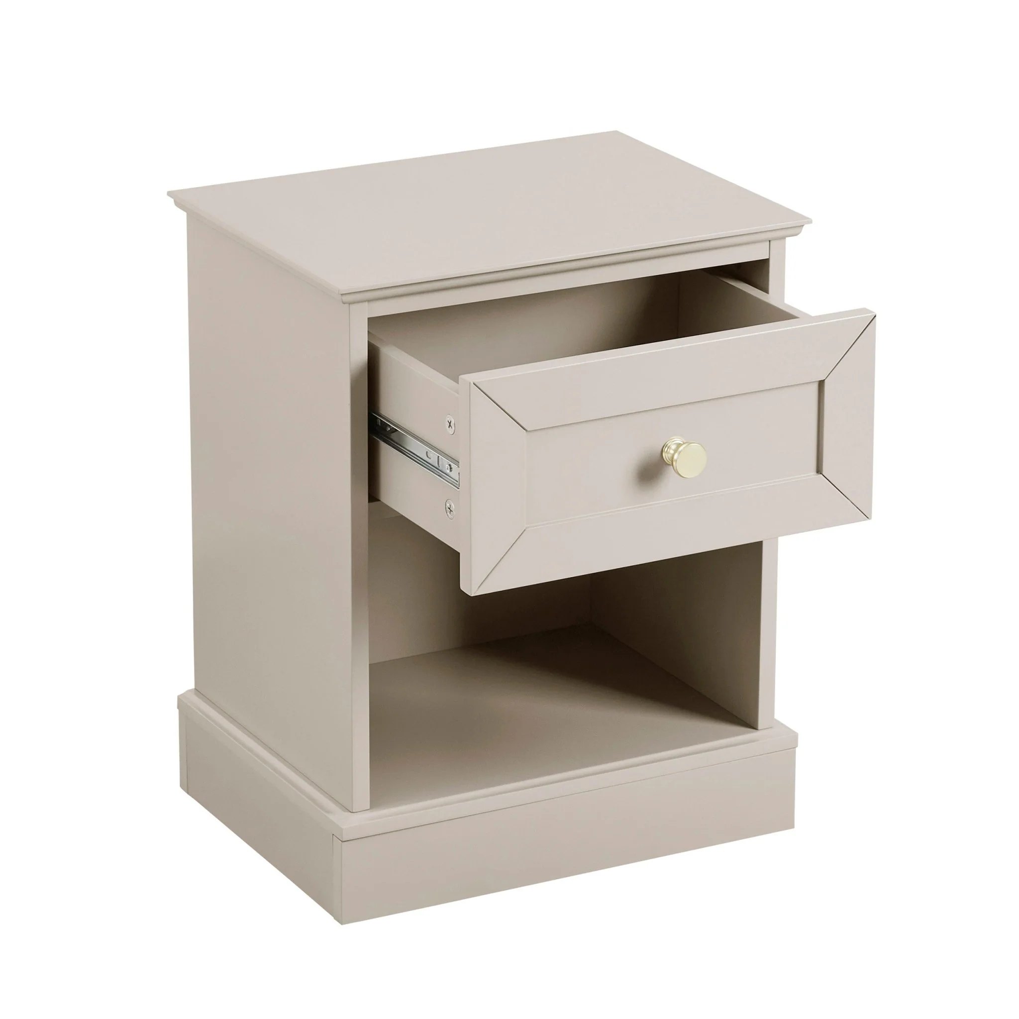 Ruby 1 Drawer Nightstand - Taupe - Image 5