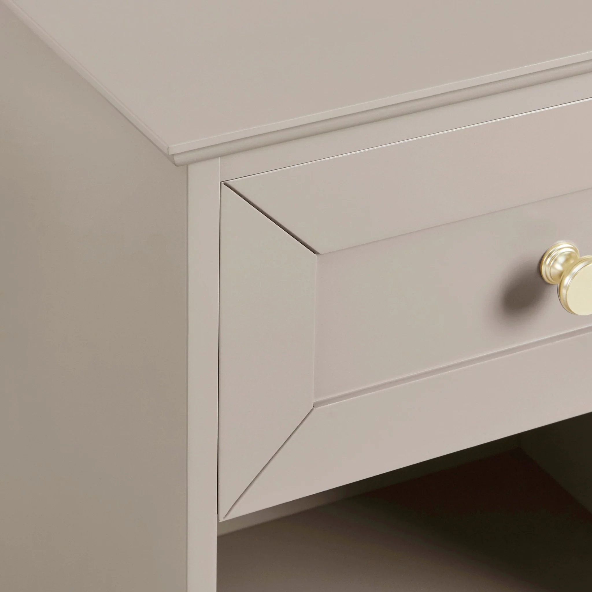 Ruby 1 Drawer Nightstand - Taupe - Image 7
