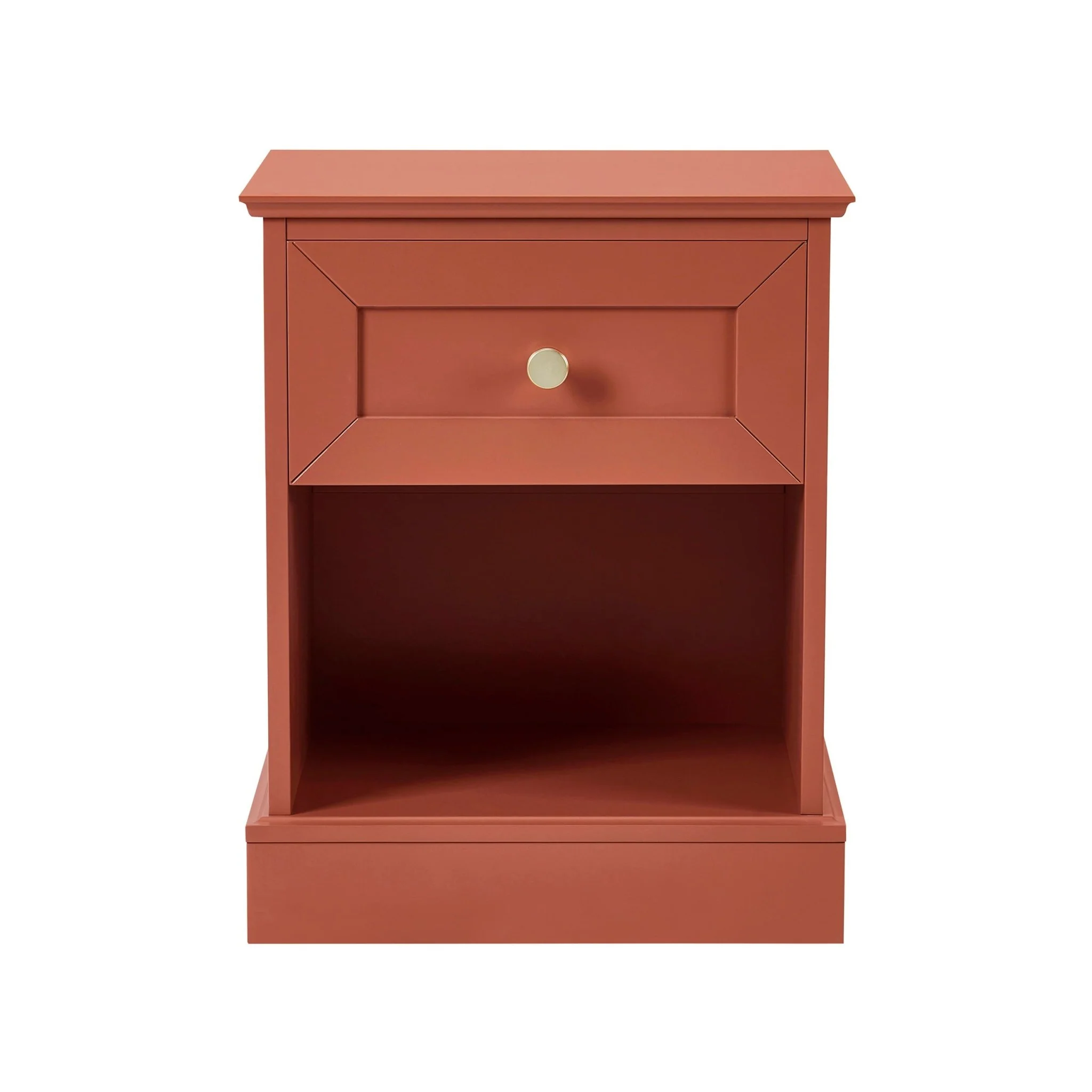 Ruby 1 Drawer Nightstand - Terracotta - Image 3