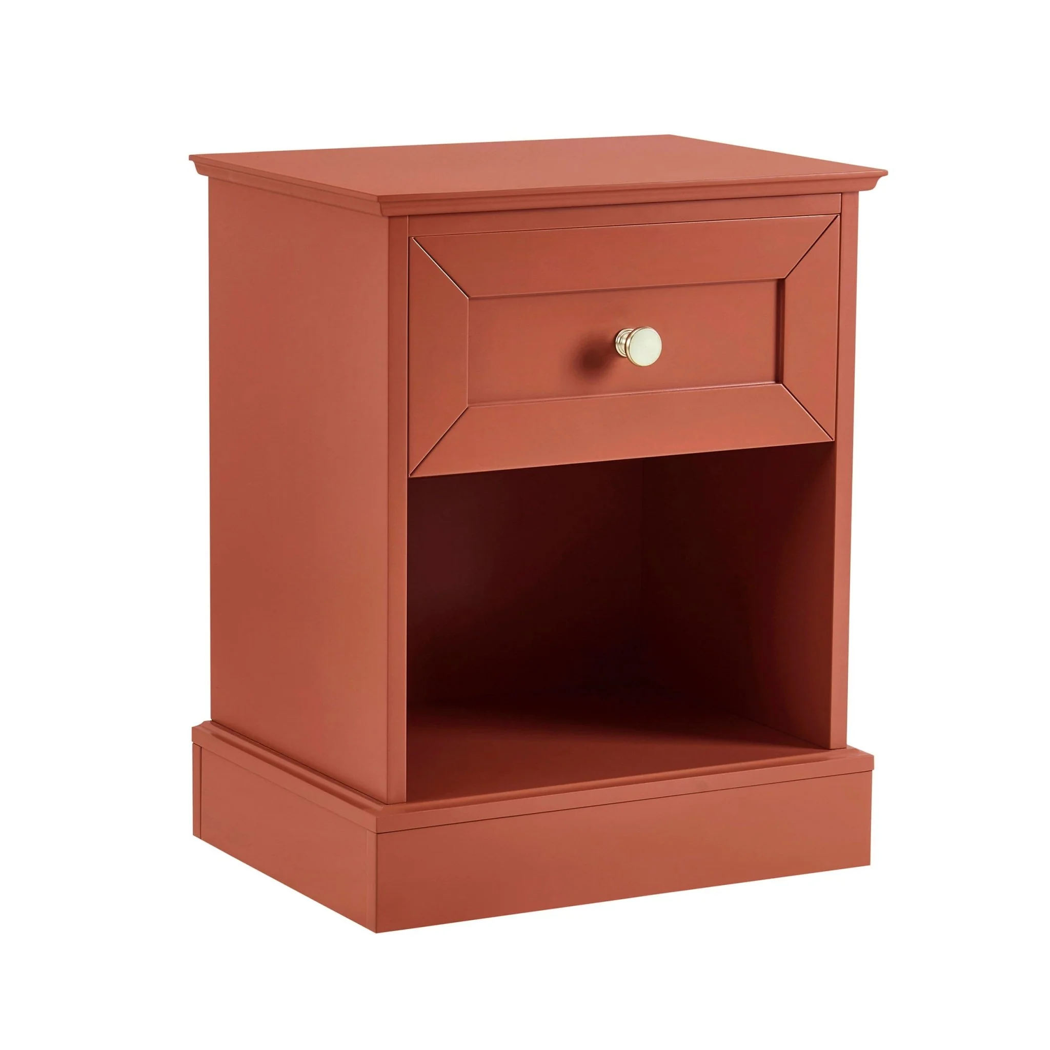 Ruby 1 Drawer Nightstand - Terracotta - Image 4